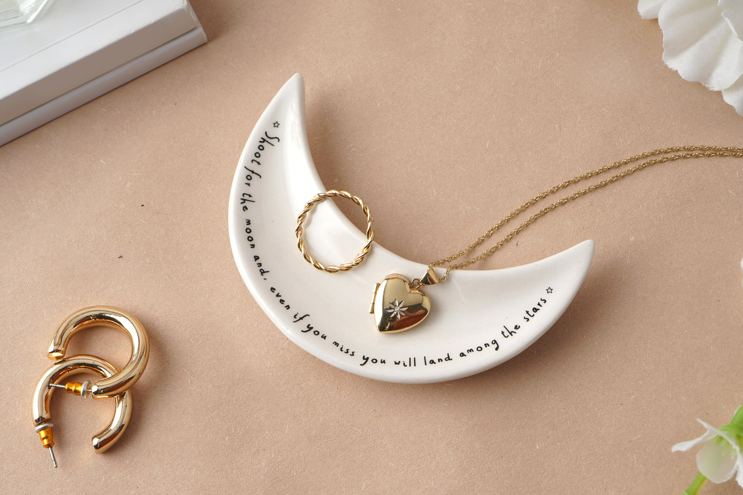 Send With Love Moon Ring Dish