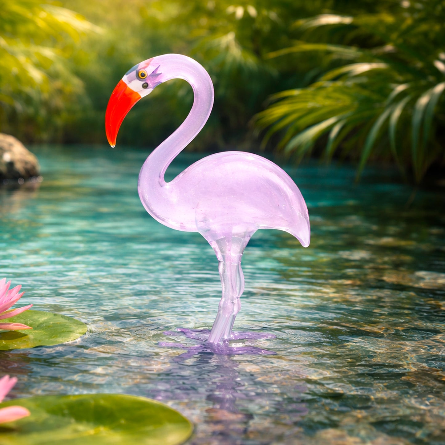 Pink Glass Flamingo Ornament: Collectible Keepsake (Gift Boxed)
