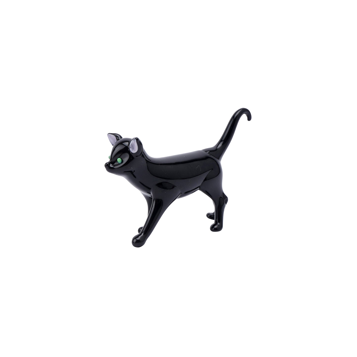 Glass Black Cat