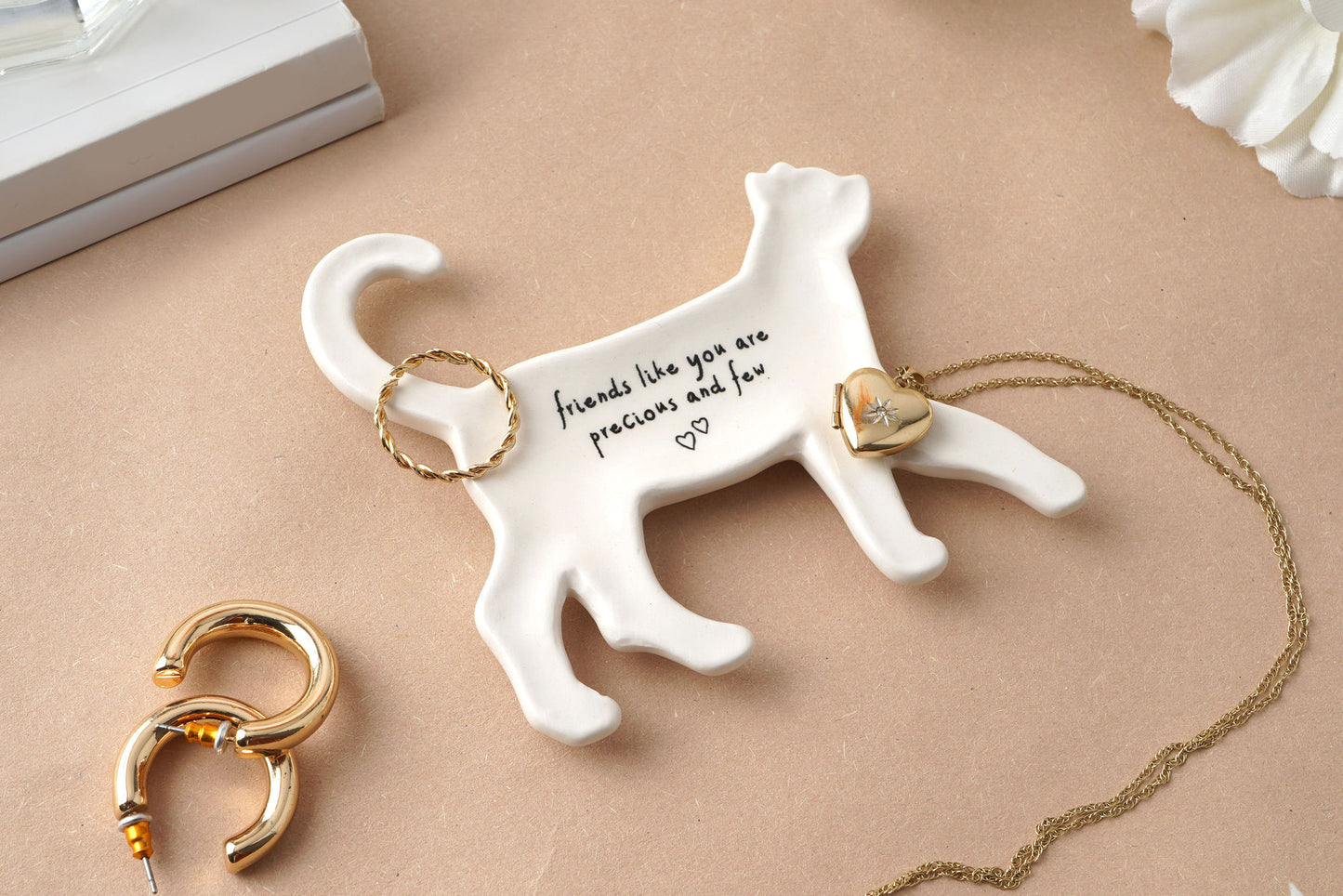 Send With Love Cat Ring Dish