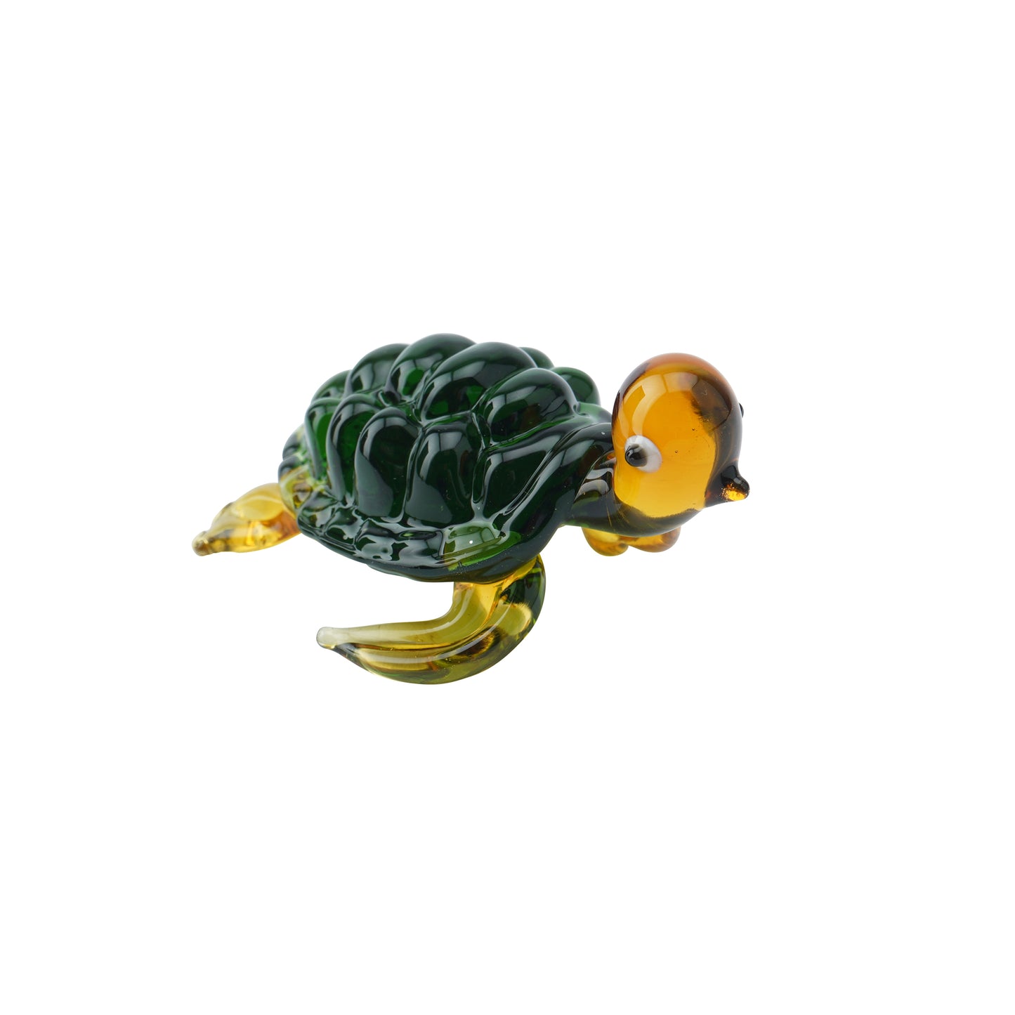 Green Glass Turtle • Gift Box • Decoration • Ornament • Collectable • Gift For Home