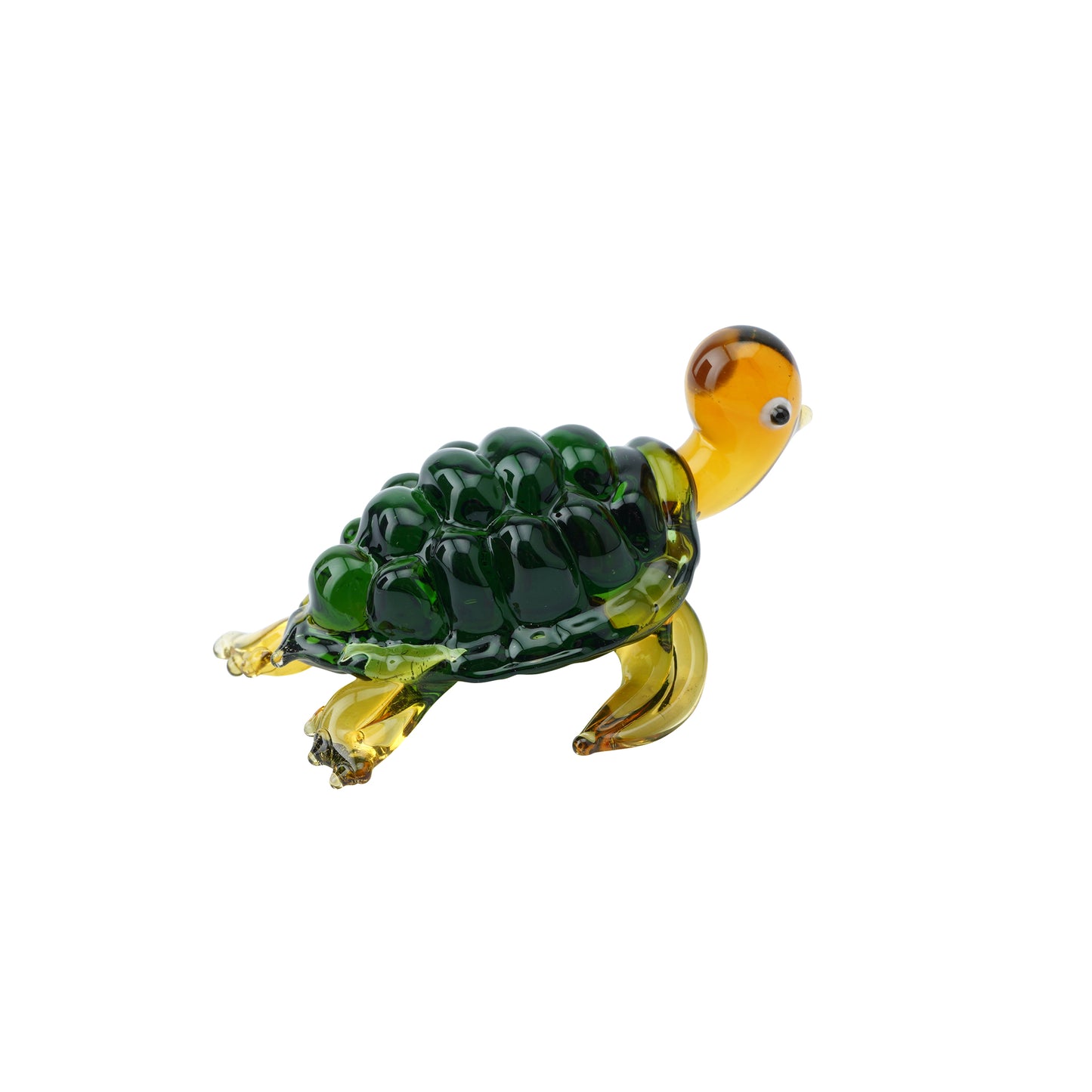 Green Glass Turtle • Gift Box • Decoration • Ornament • Collectable • Gift For Home