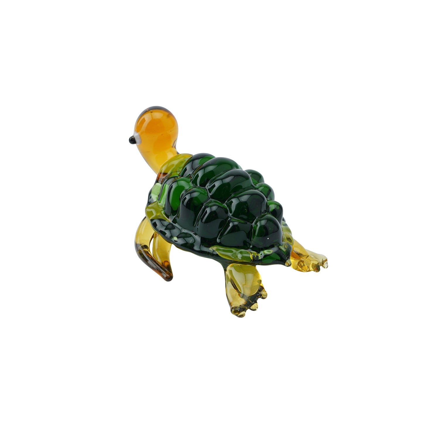Green Glass Turtle • Gift Box • Decoration • Ornament • Collectable • Gift For Home