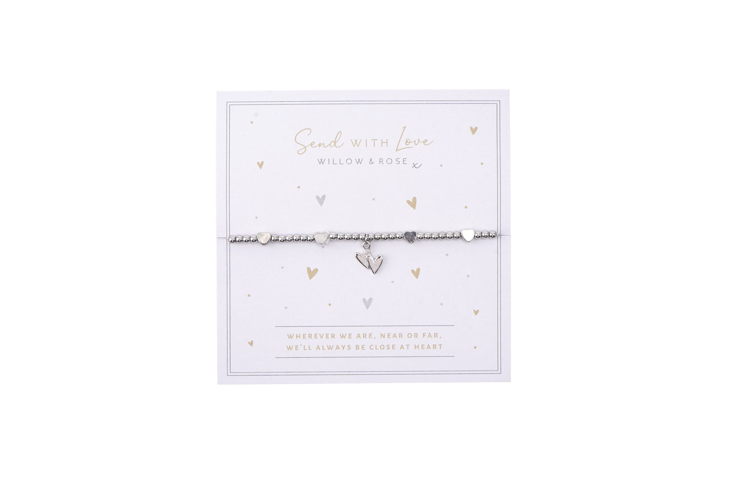 Beaded Heart Bracelet With Gift Card