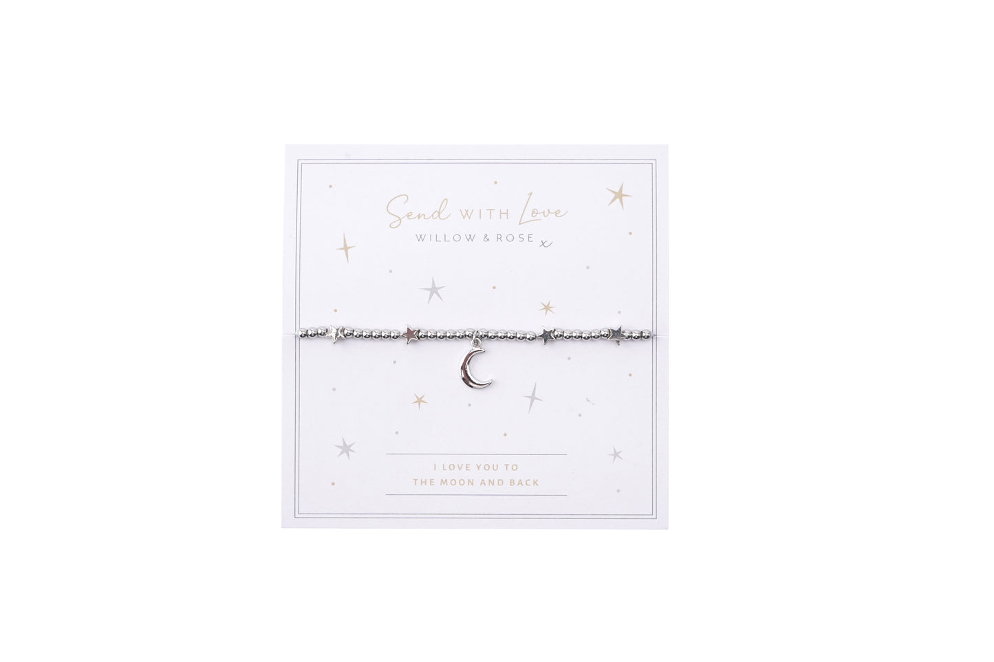 Beaded Star and Moon Bracelet With Gift Card