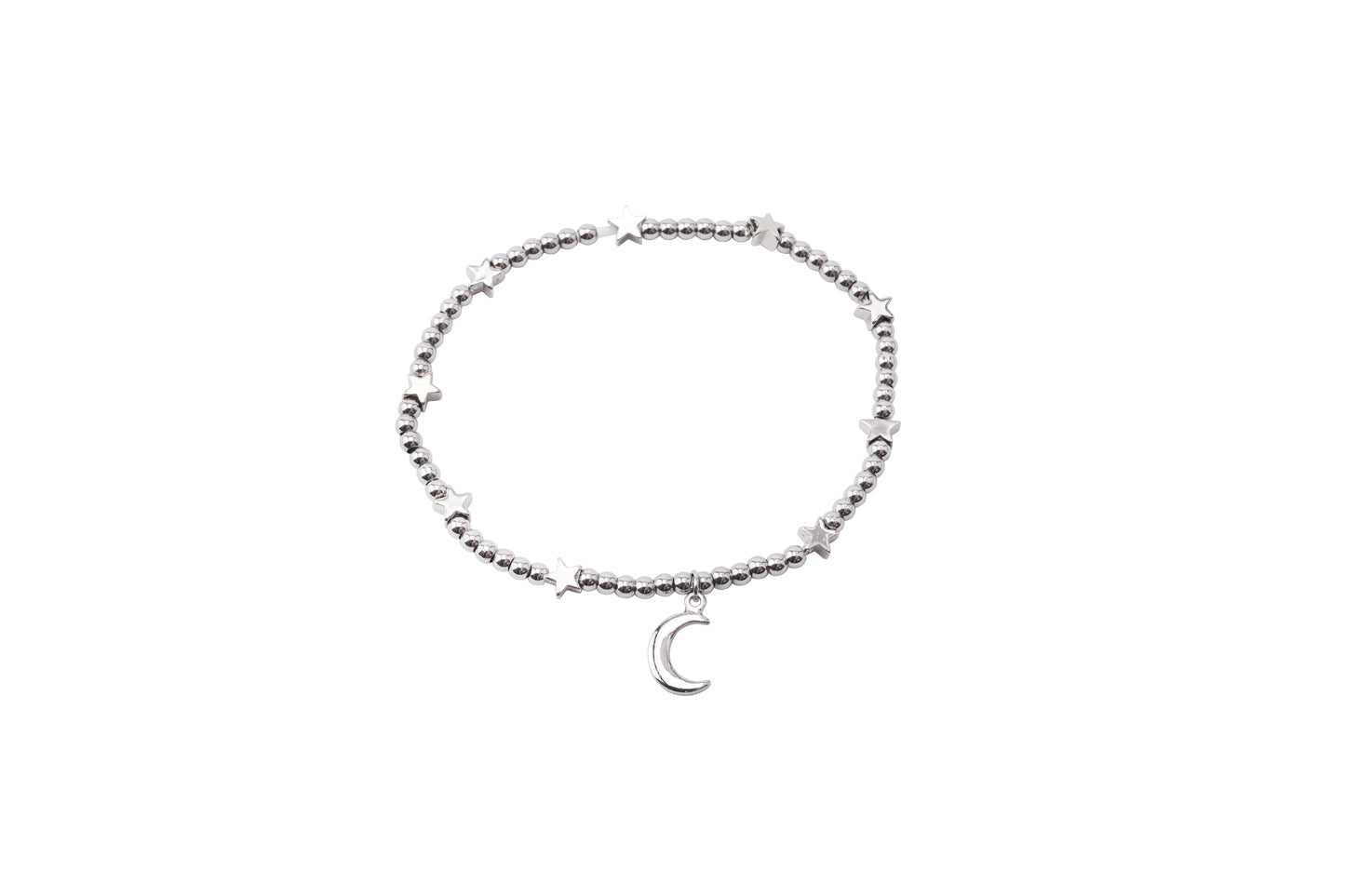 Beaded Star and Moon Bracelet With Gift Card