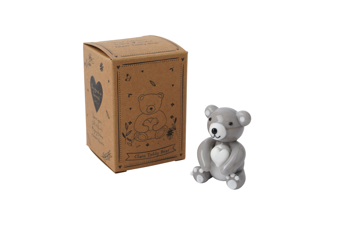 Send With Love Glass Teddy Bear