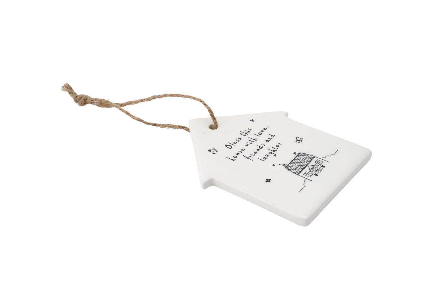 Send With Love Bless This House Ceramic Hanger | Sentiment Gift | Wall Hanger | Keepsake