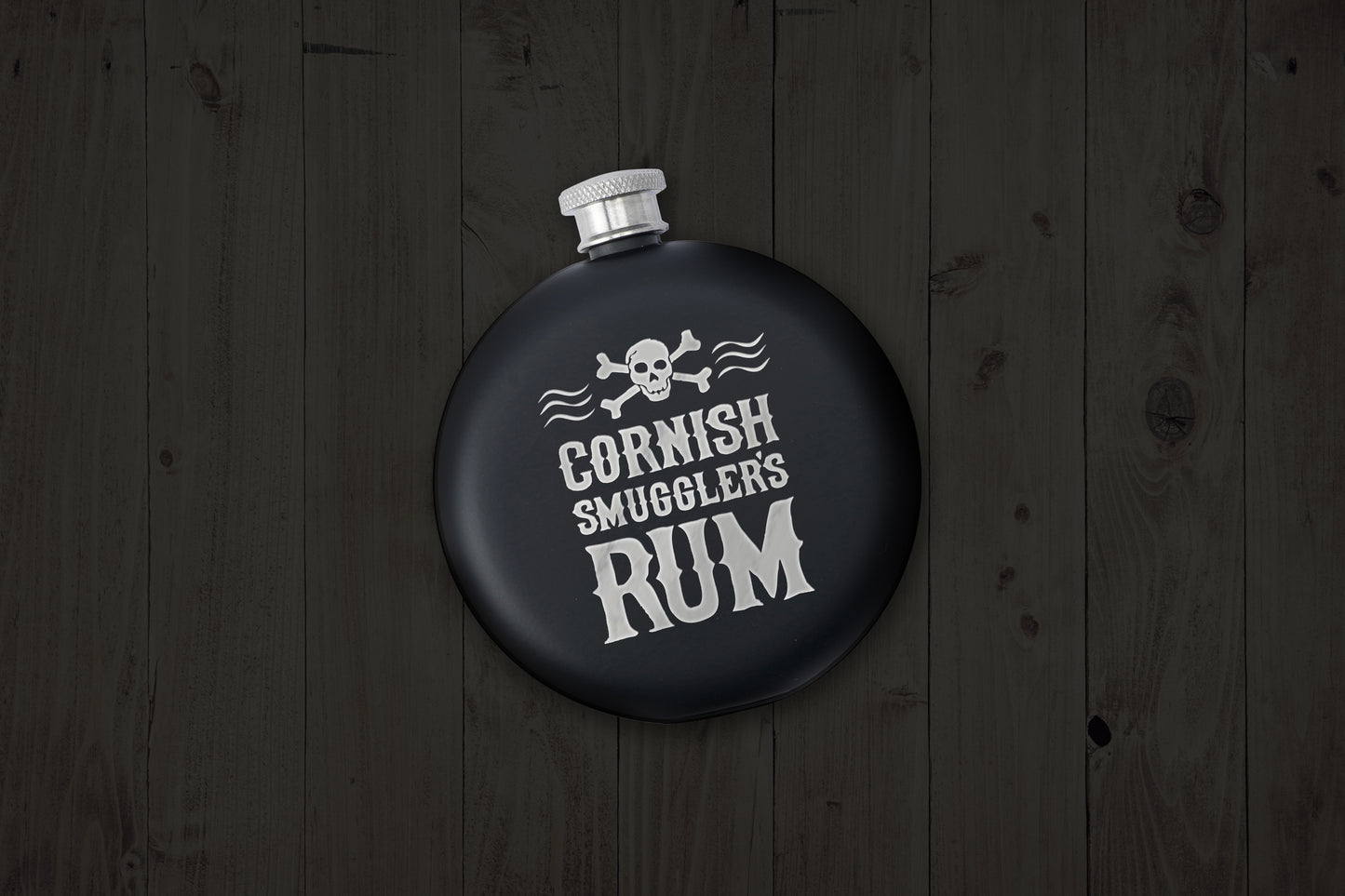 Cornish Smuggler's Rum 6oz Hip Flask