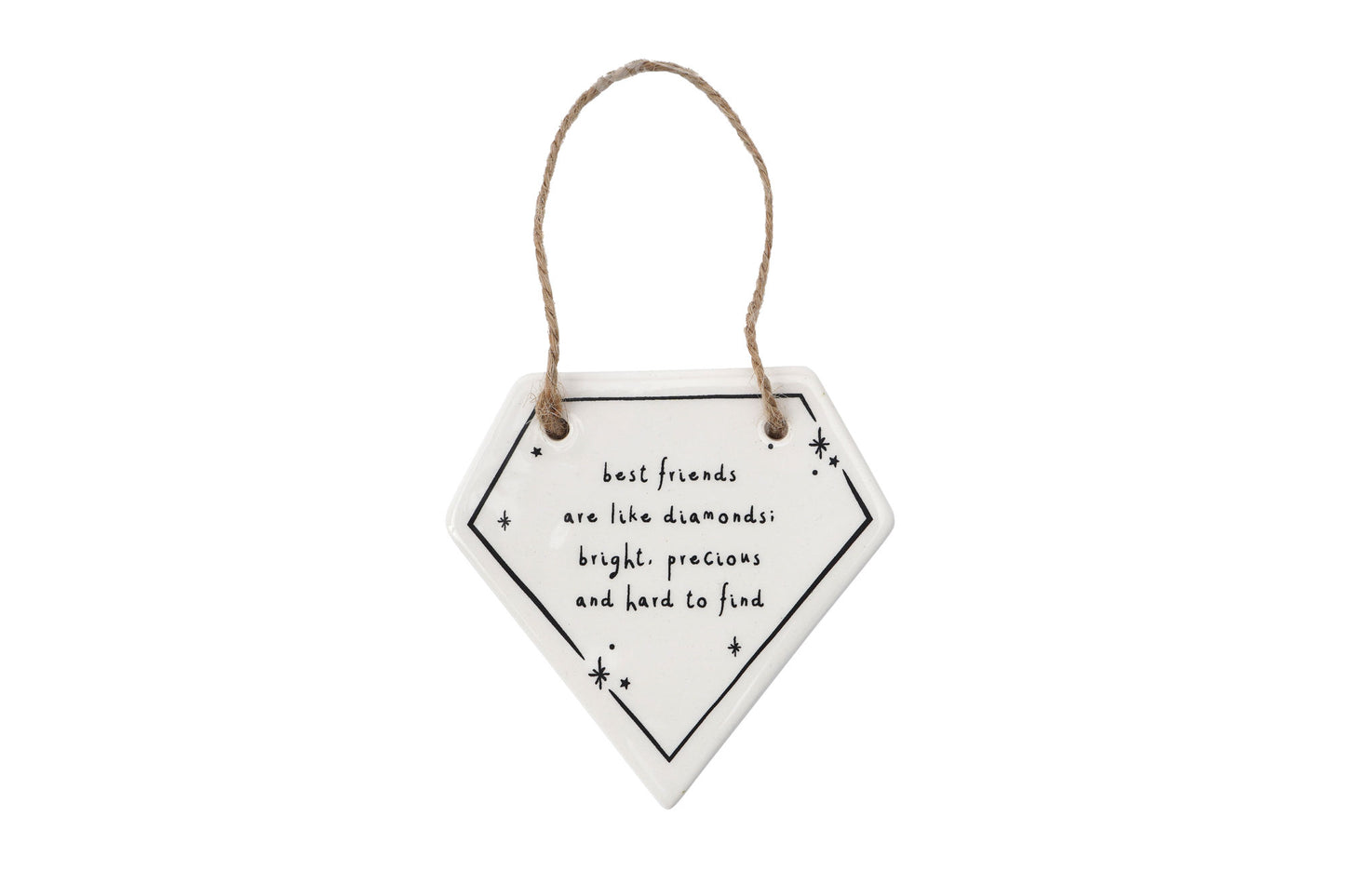 Send With Love 'Best Friends.....' Diamond Ceramic Hanger