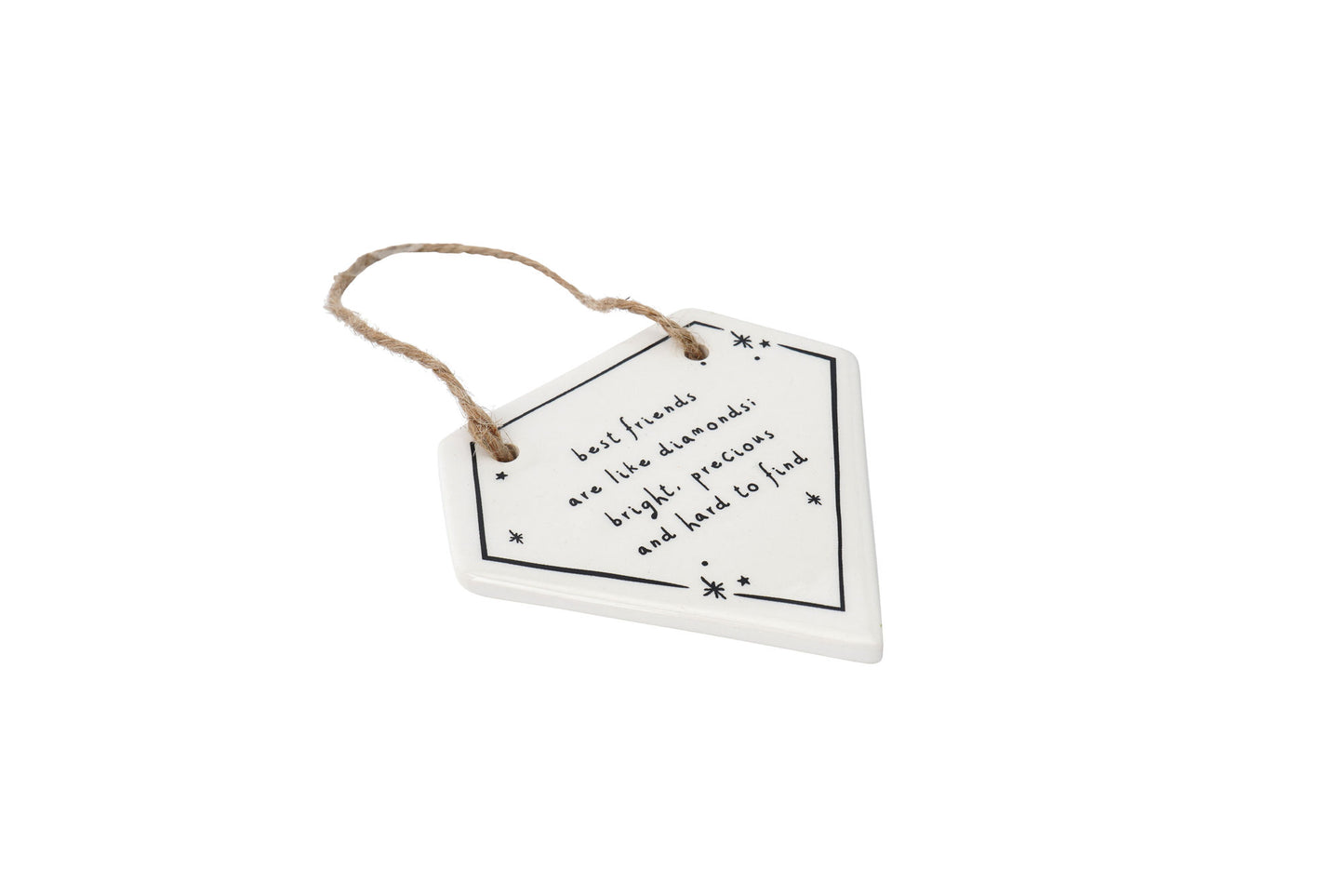 Send With Love 'Best Friends.....' Diamond Ceramic Hanger