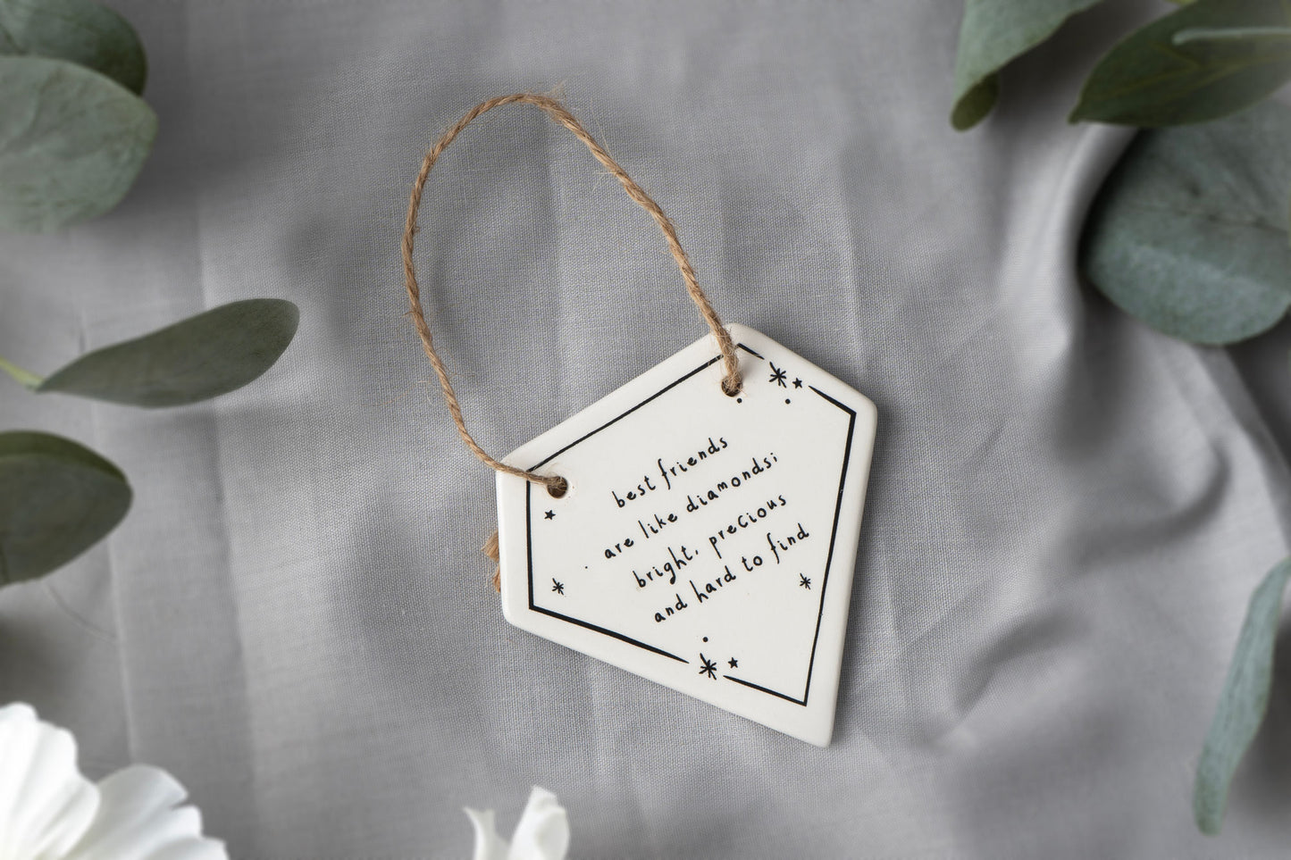 Send With Love 'Best Friends.....' Diamond Ceramic Hanger