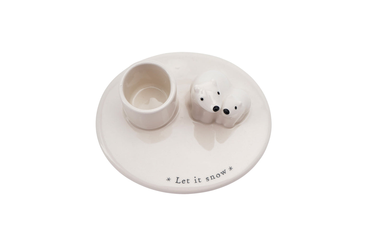 Winter Wishes 'Let It Snow' Candlestick Holder | Home Decor | Candle Holder | Gift Box