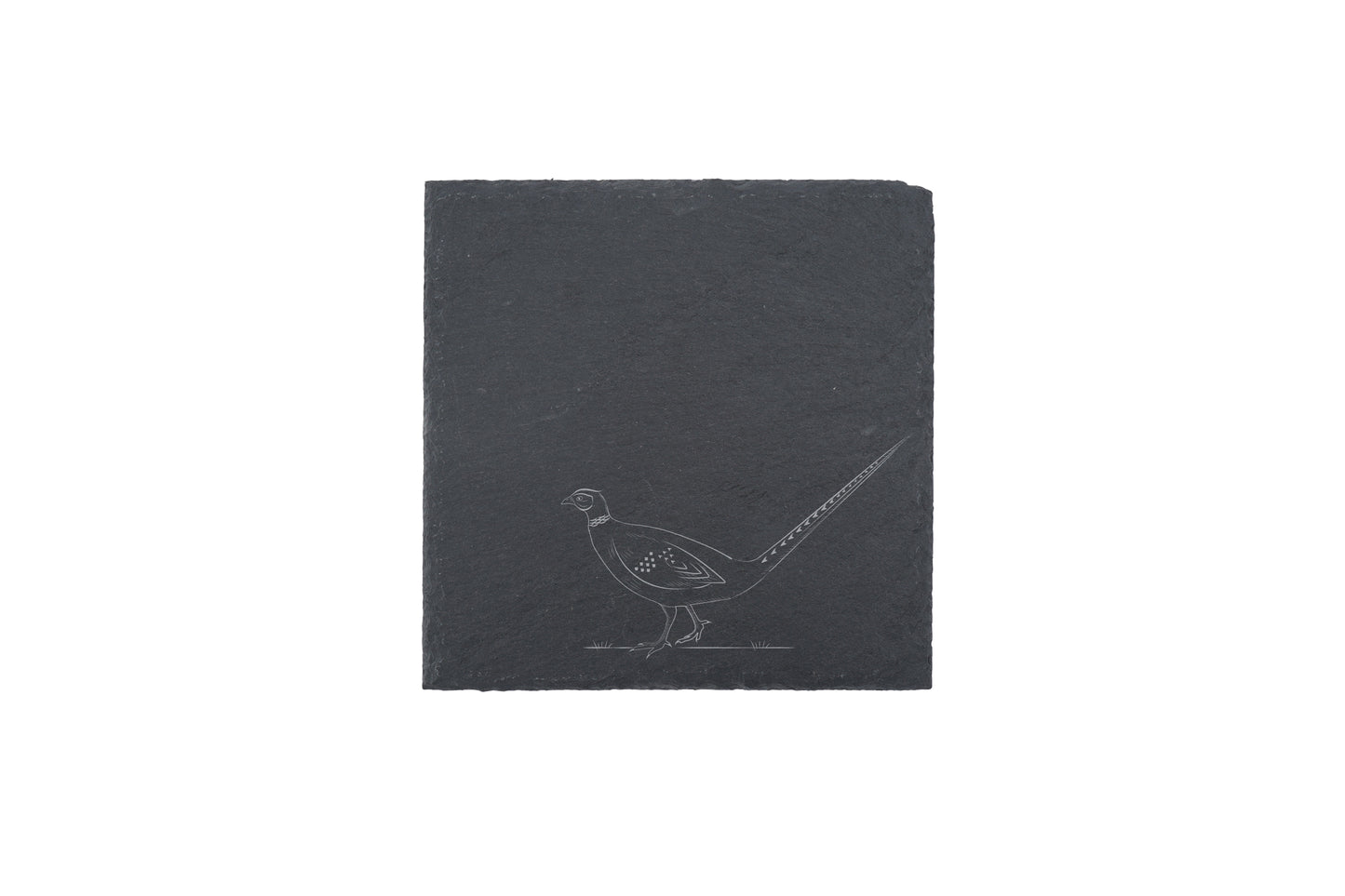The Highlands Pheasant Square Slate Coaster