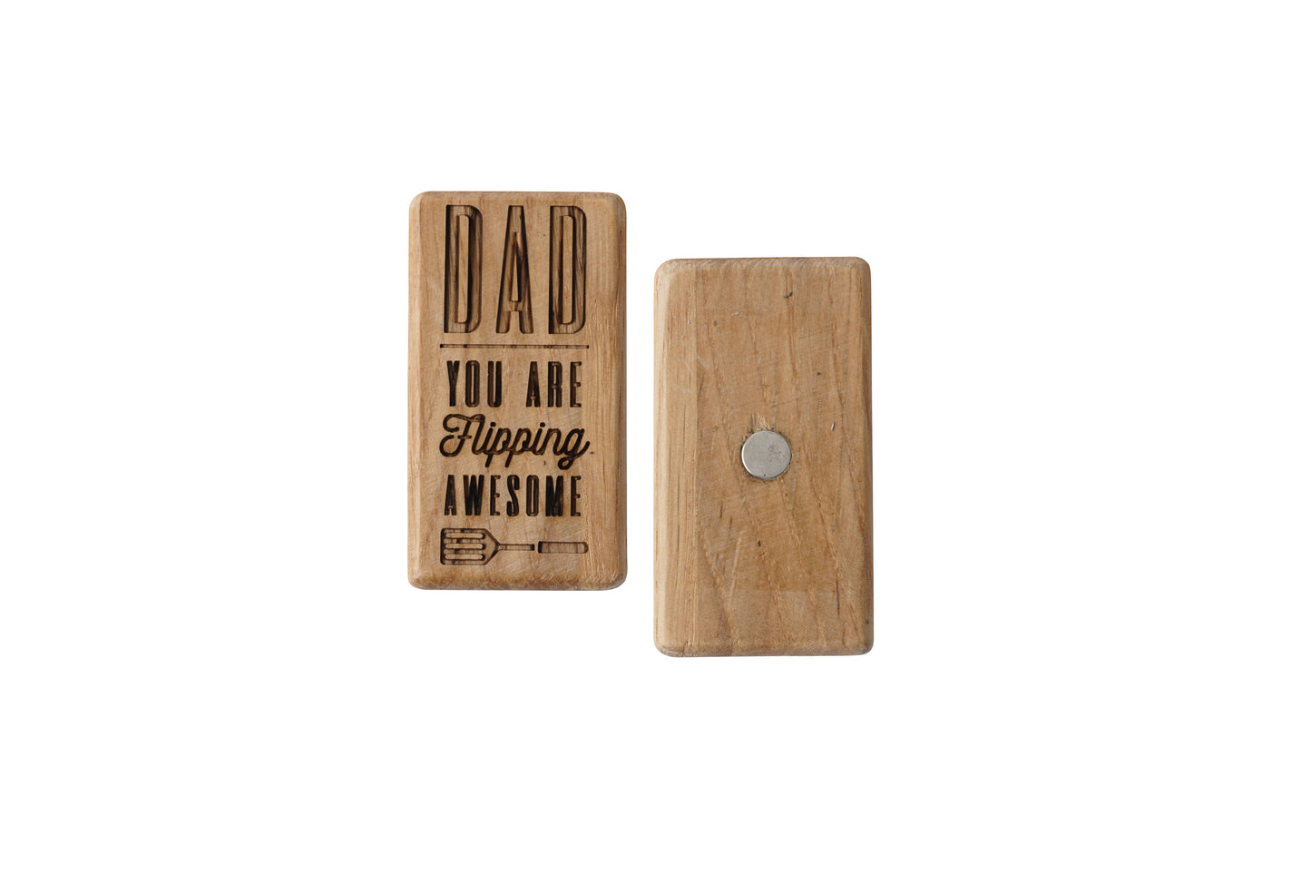 Loft 'Dad You Are Flipping Awesome' Oak Rectangular Magnet | Perfect Gift | Fathers Day | Novelty