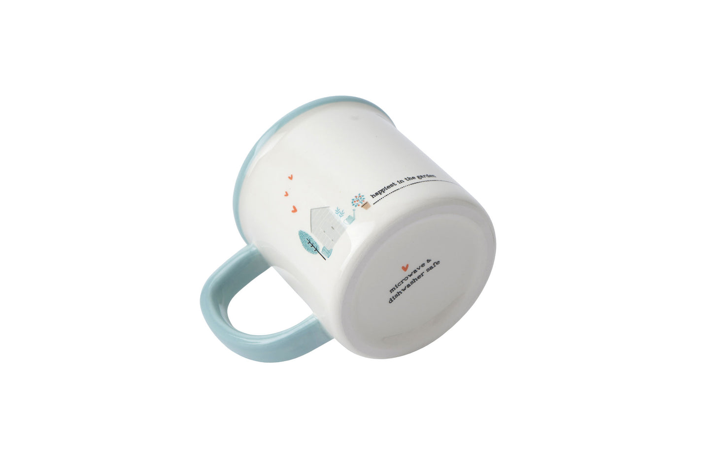 Just Smile 'Happiest In The Garden' Stoneware Mug | In Gift Box | Artisan Coffee & Tea Cup | Ideal Gift