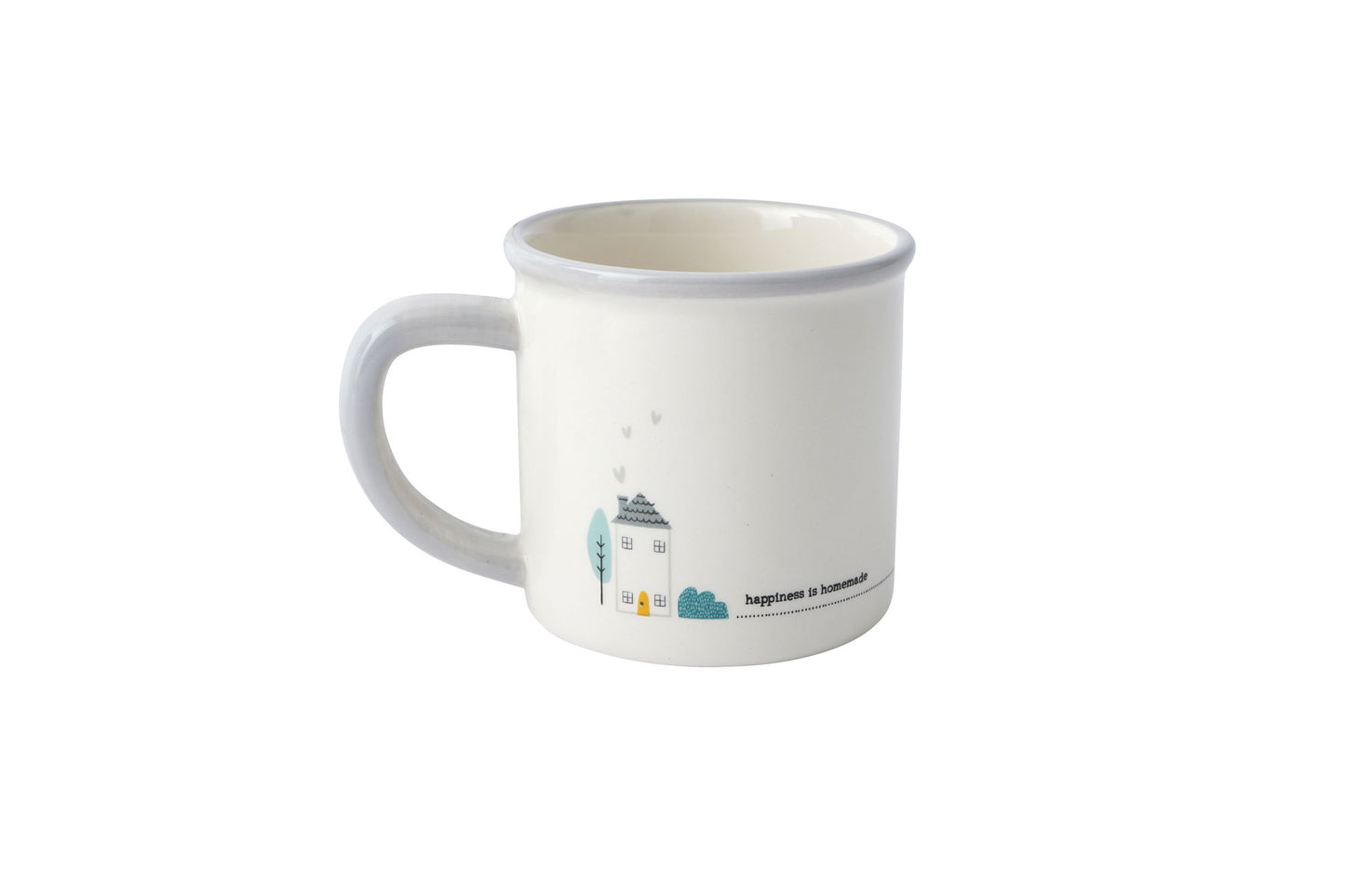Just Smile 'Happiness Is Homemade' Stoneware Mug | In Gift Box | Artisan Coffee & Tea Cup | Ideal Gift