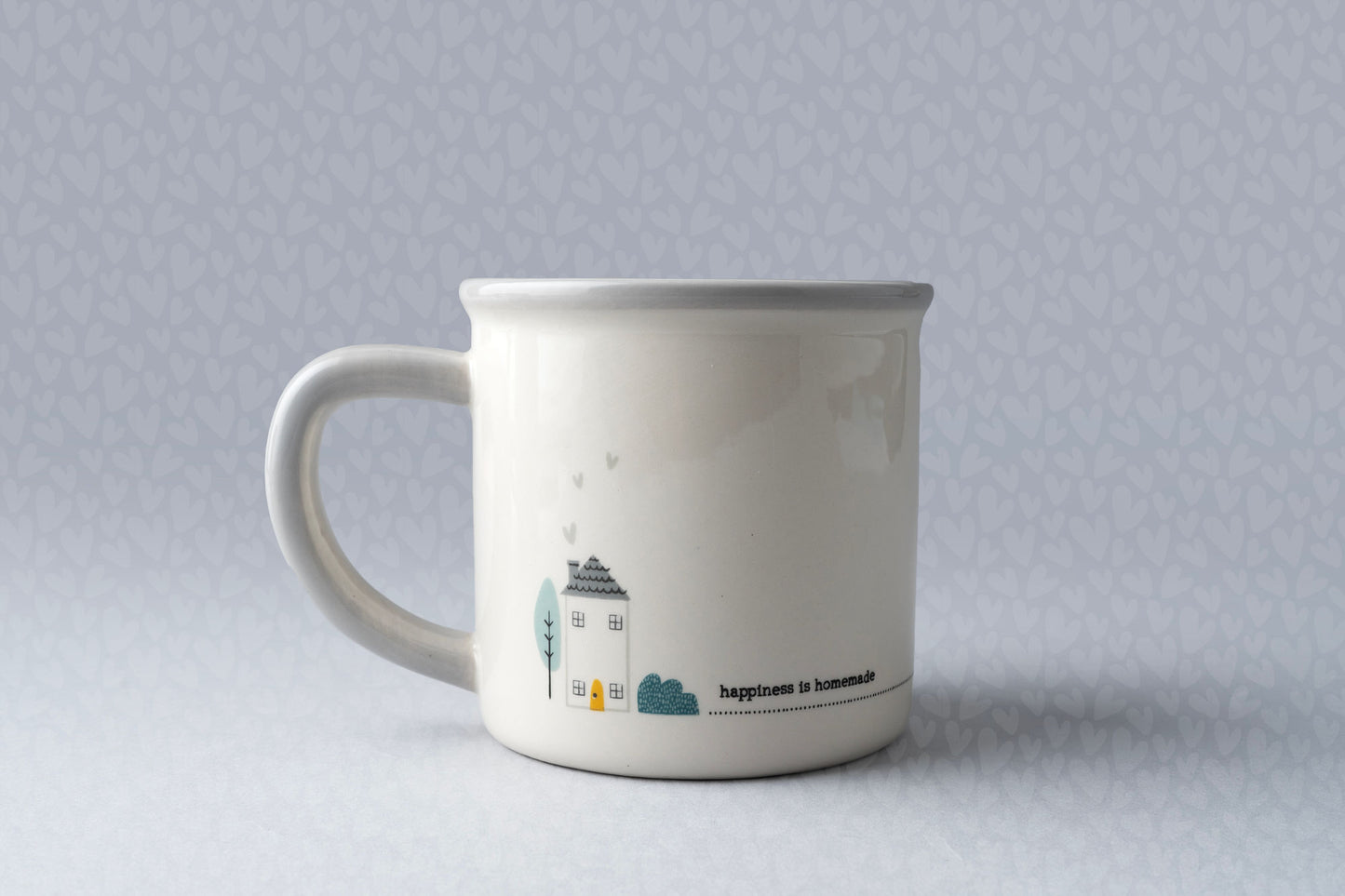 Just Smile 'Happiness Is Homemade' Stoneware Mug | In Gift Box | Artisan Coffee & Tea Cup | Ideal Gift