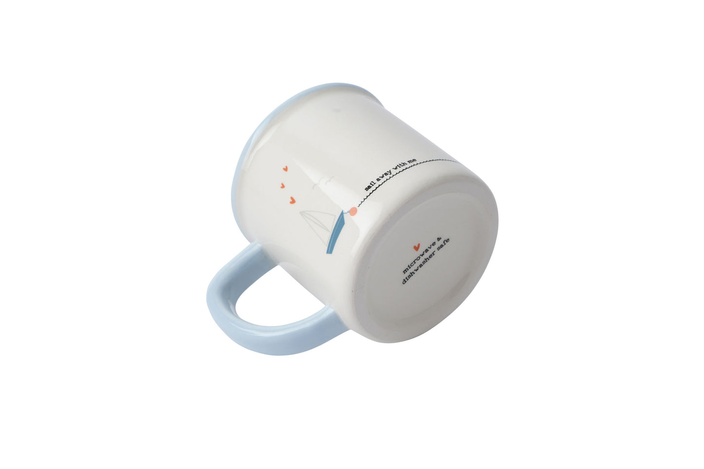 Just Smile 'Sail Away With Me' Stoneware Mug | In Gift Box | Artisan Coffee & Tea Cup | Ideal Gift