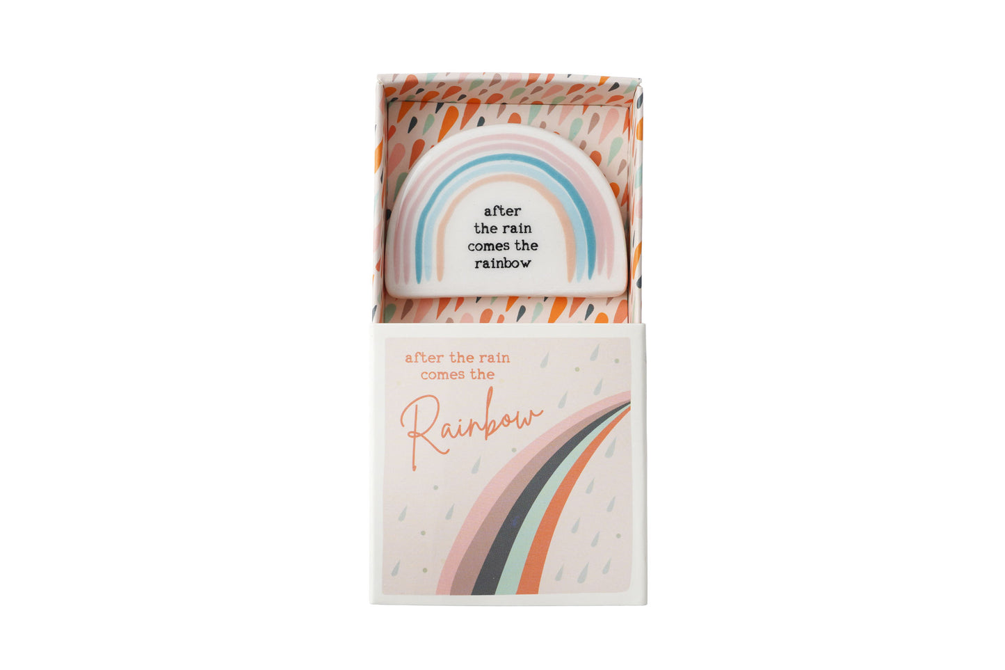 Just Smile 'After The Rain' Ceramic Rainbow Token