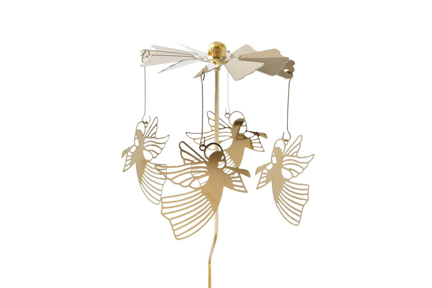 Gold Christmas Angel Tealight Spinner