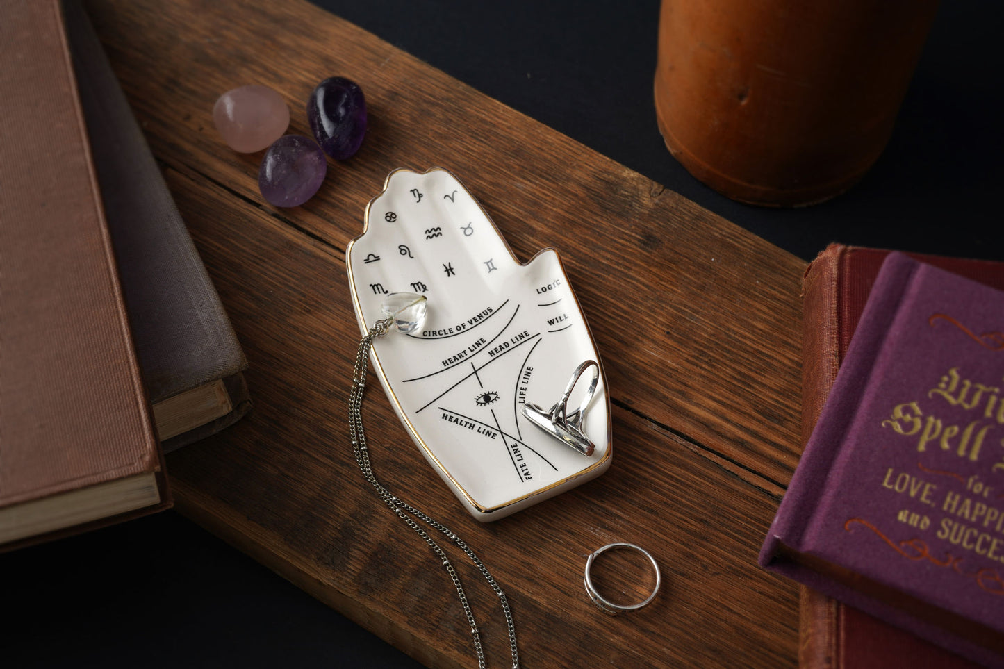 Enchanted Emporium Palmistry Trinket Dish | Gift Box | Ring Dish | Jewellery Dish