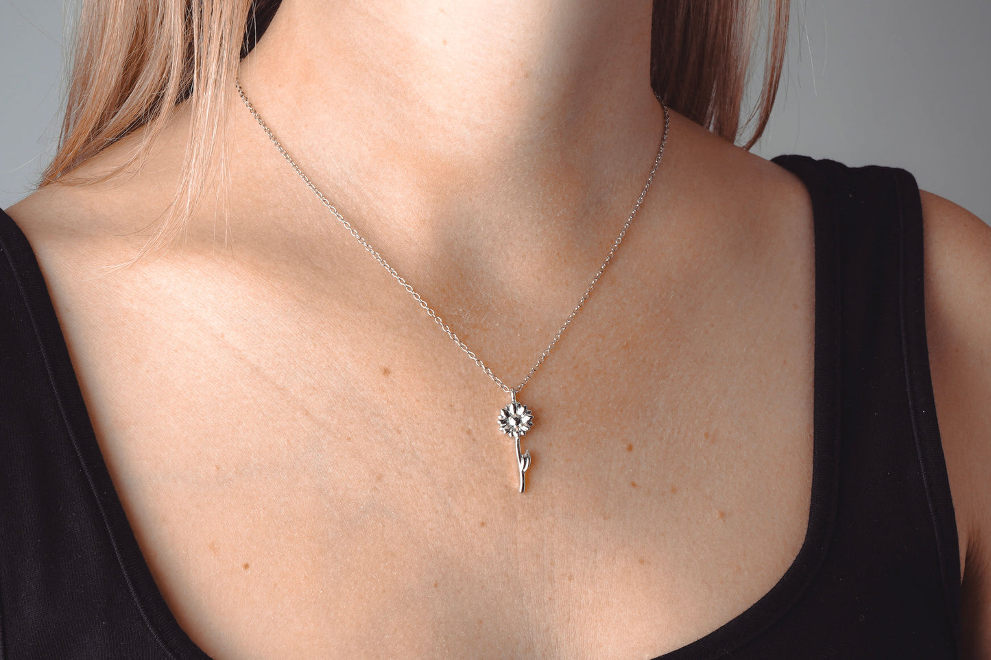 Send With Love Sunflower Necklace