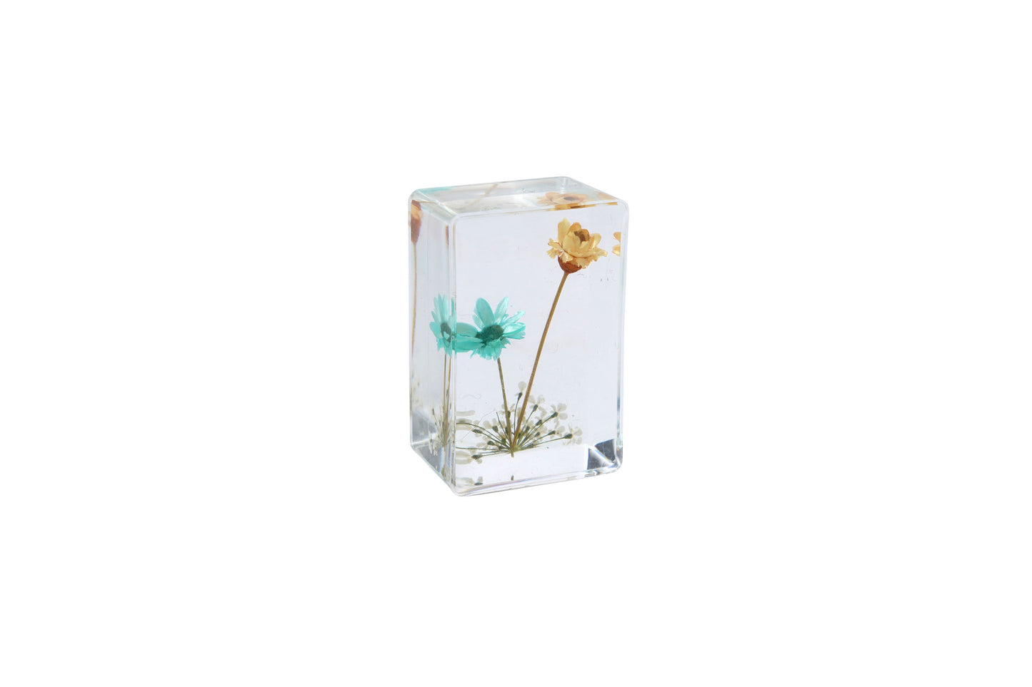 The Flower Market Yellow And Blue Flowers In Resin | Home Decor | Ornament