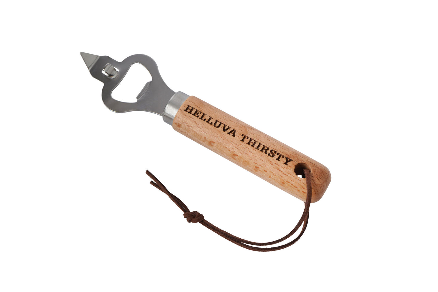 Cornish Gifts 'Helluva Thirsty' Wooden Bottle Opener | Perfect Gift | Novelty | Barware