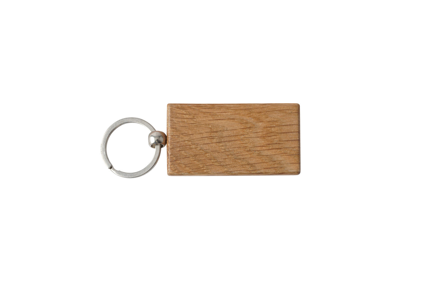 Cornish Gifts 'Pasty App.' Rectangular Oak Keyring
