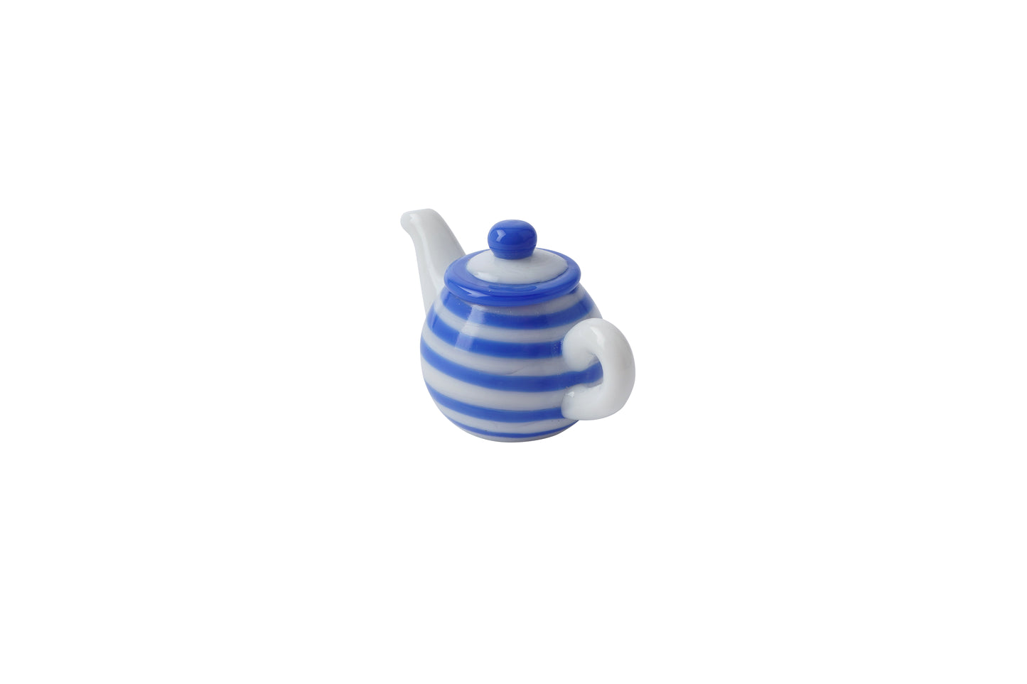 Glass Blue & White Teapot Ornament In Gift Box β’ Decoration β’ Ornament β’ Collectable β’ Gift For Home β’ Home Decor