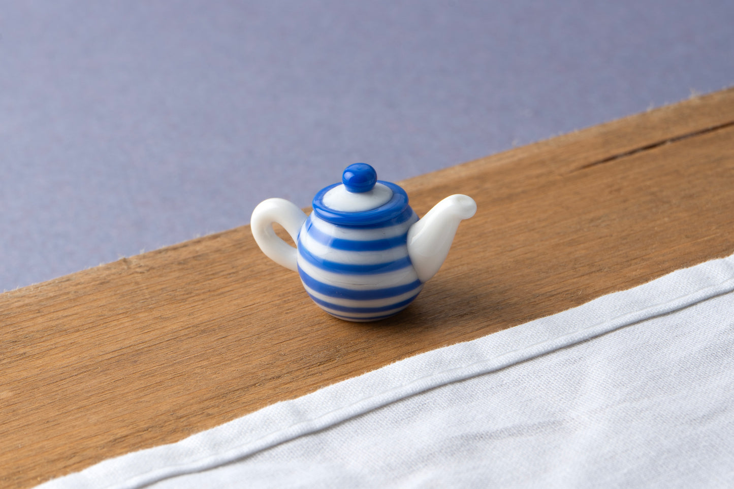 Glass Blue & White Teapot Ornament In Gift Box β’ Decoration β’ Ornament β’ Collectable β’ Gift For Home β’ Home Decor