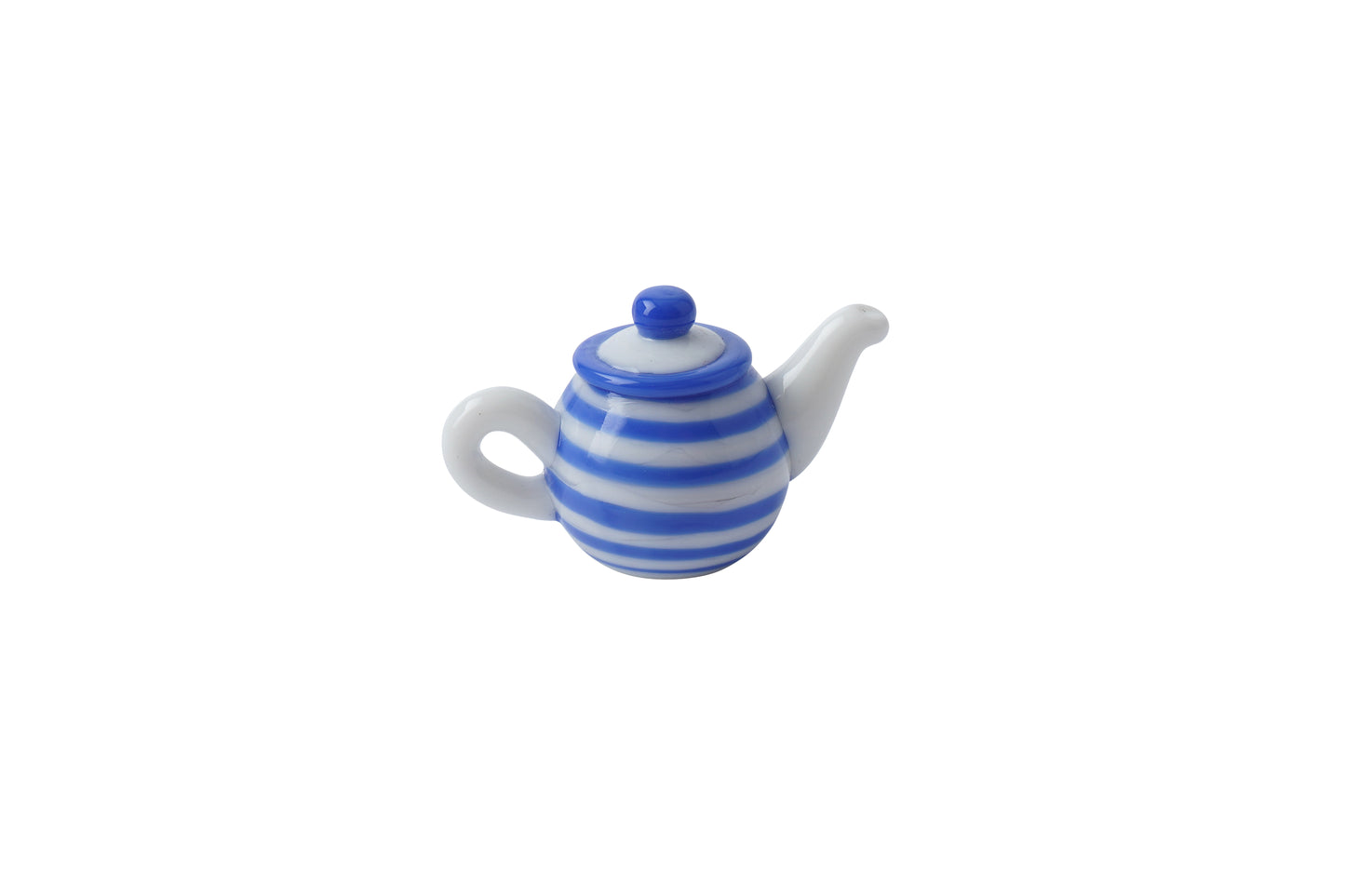 Glass Blue & White Teapot Ornament In Gift Box β’ Decoration β’ Ornament β’ Collectable β’ Gift For Home β’ Home Decor