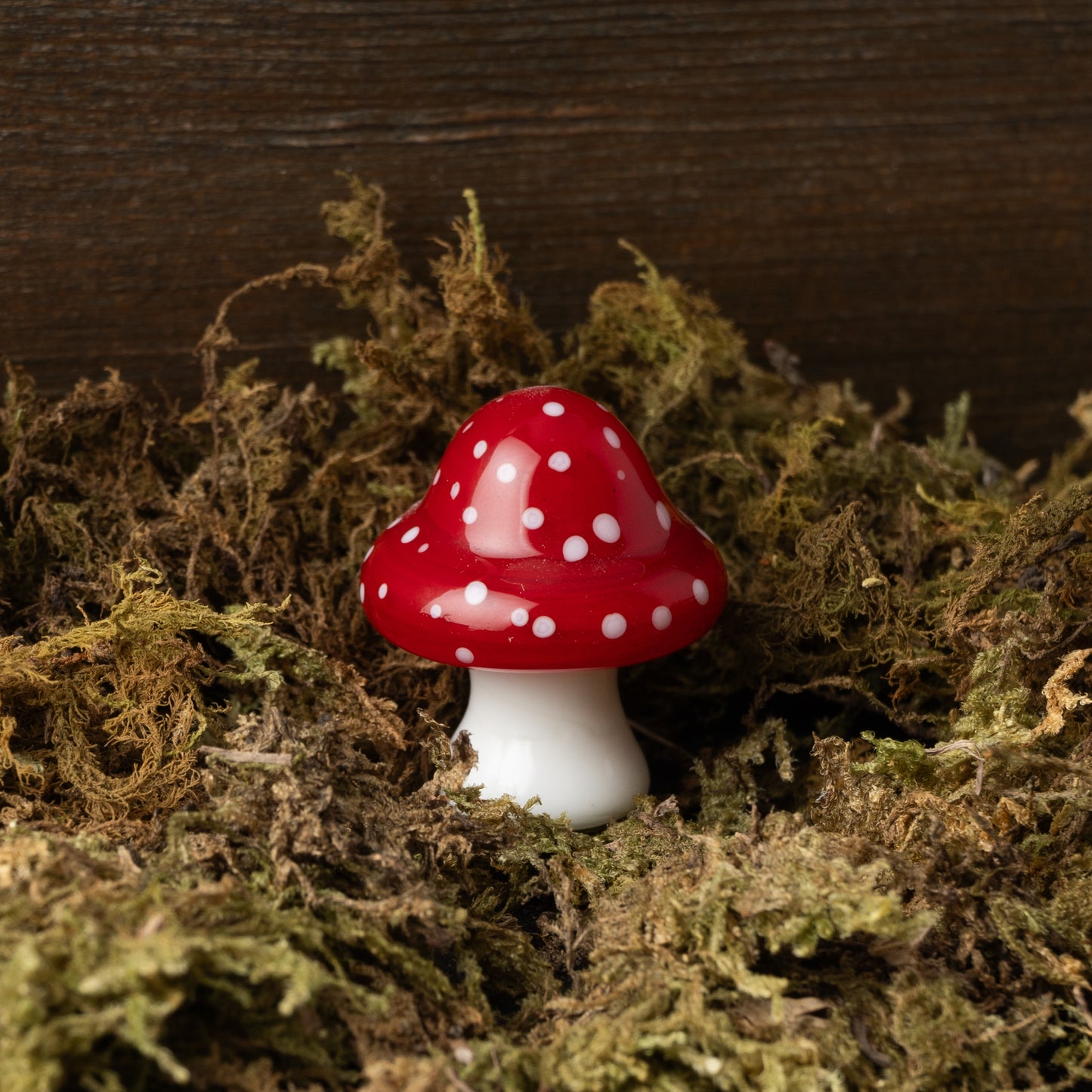 Glass Red & White Toadstool Ornament β’ Gift Box β’ Decoration β’ Collectable β’ Gift For Home