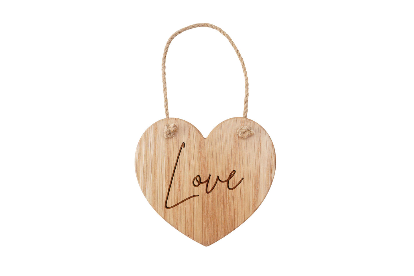 Oak Heart Hanger - 'Love' | Perfect Gift | Home Decor | Love | Sentiment