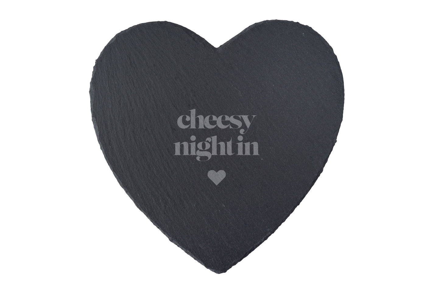 Heart Slate Cheeseboard - 'Cheesy Night In' | Gift Boxed | Perfect Gift | Entertaining | Dinner Parties