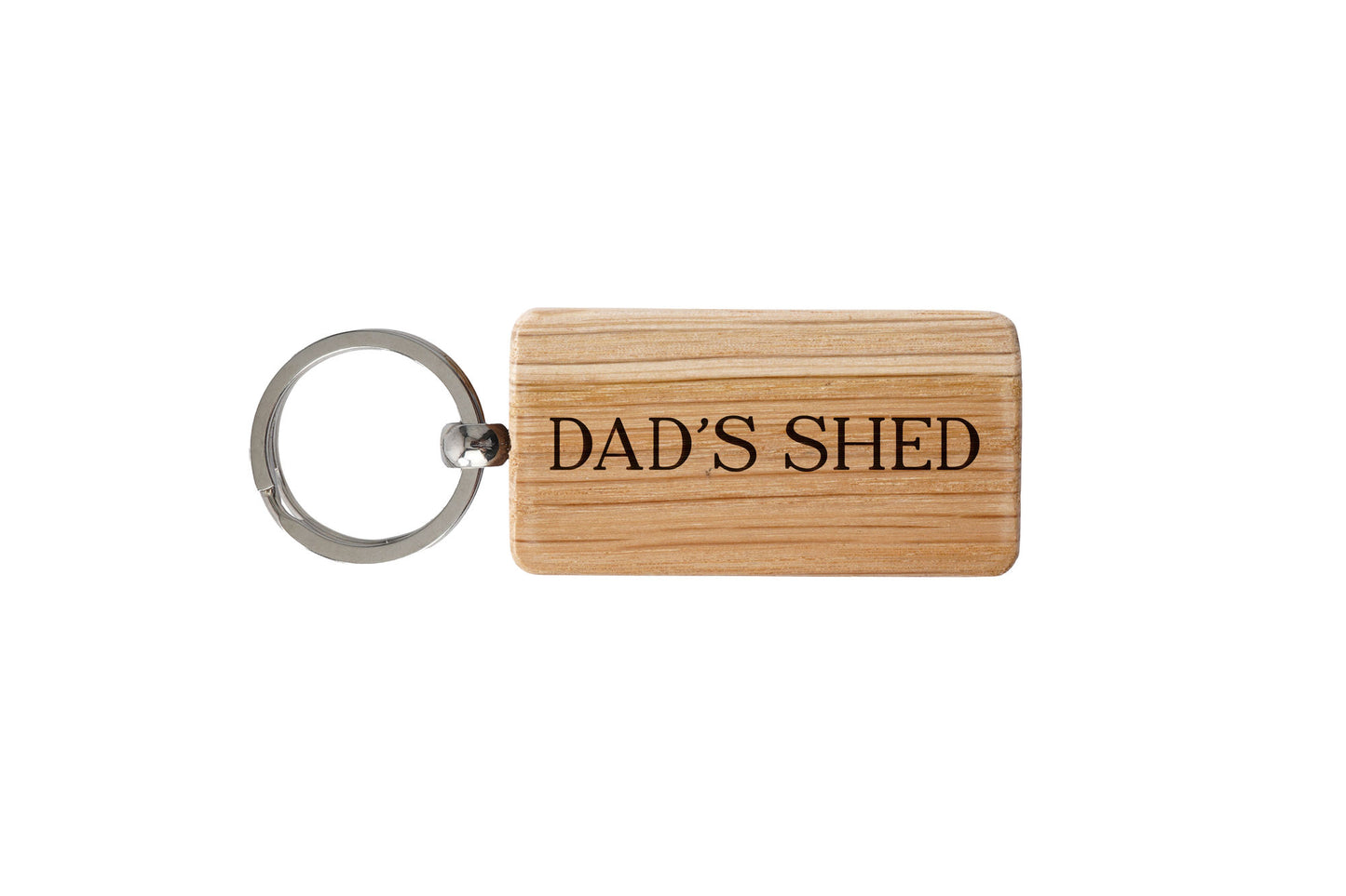 Bramble Farm 'Dad's Shed' Oak Keyring
