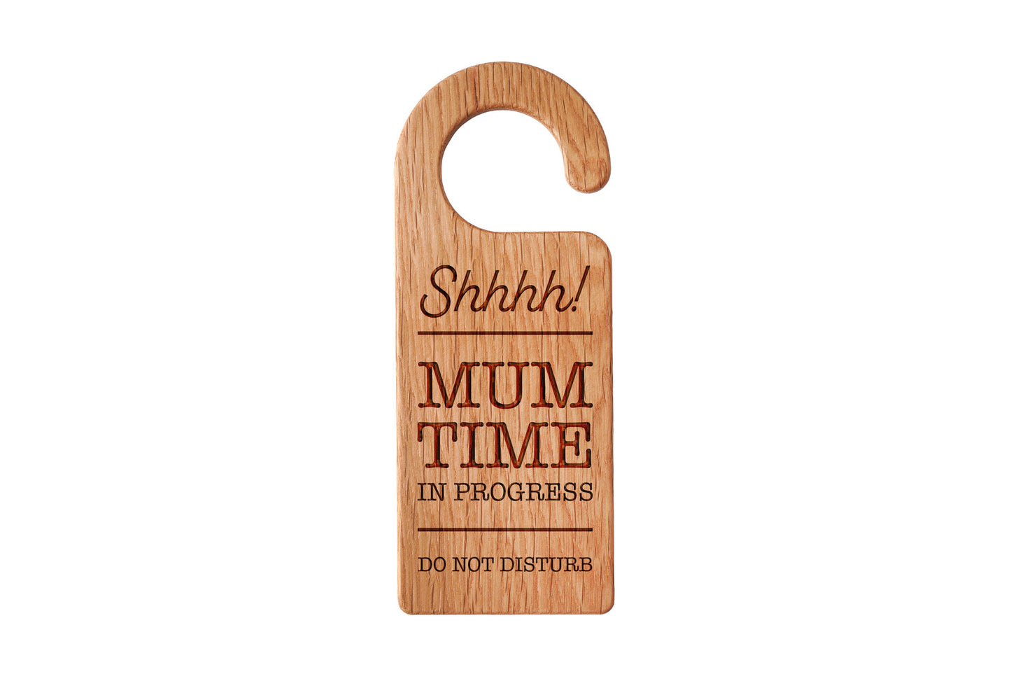 Loft 'Shhh Mum Is Relaxing' Oak Door Hanger | Perfect Gift | Mother's Day | Novelty