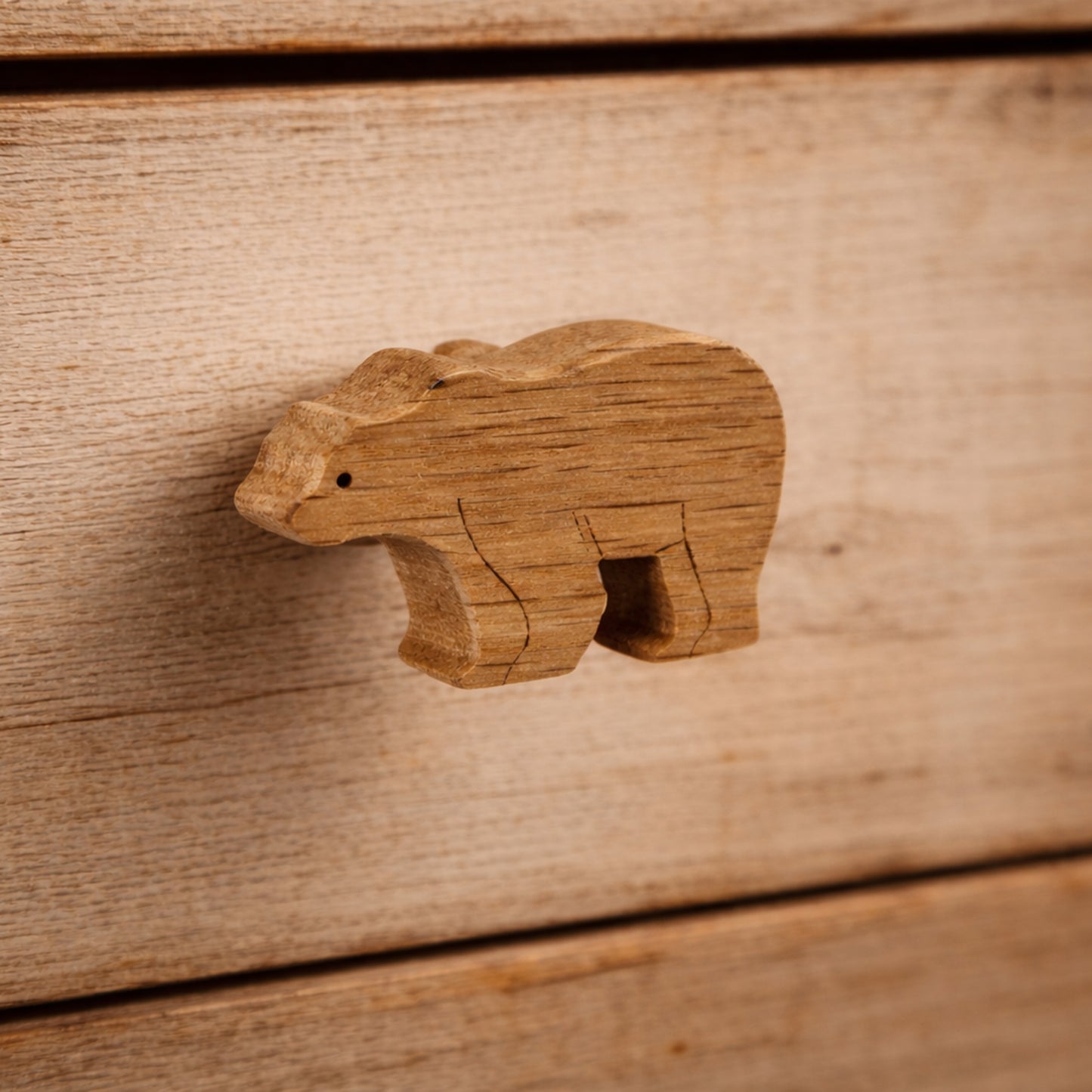 Oak Bear Drawer Pull | Upcycle | Nursery | Elephant