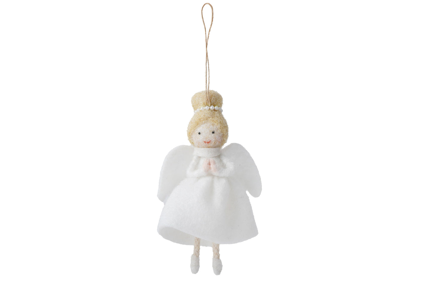 Light Haired Felt Angel Hanging Decoration