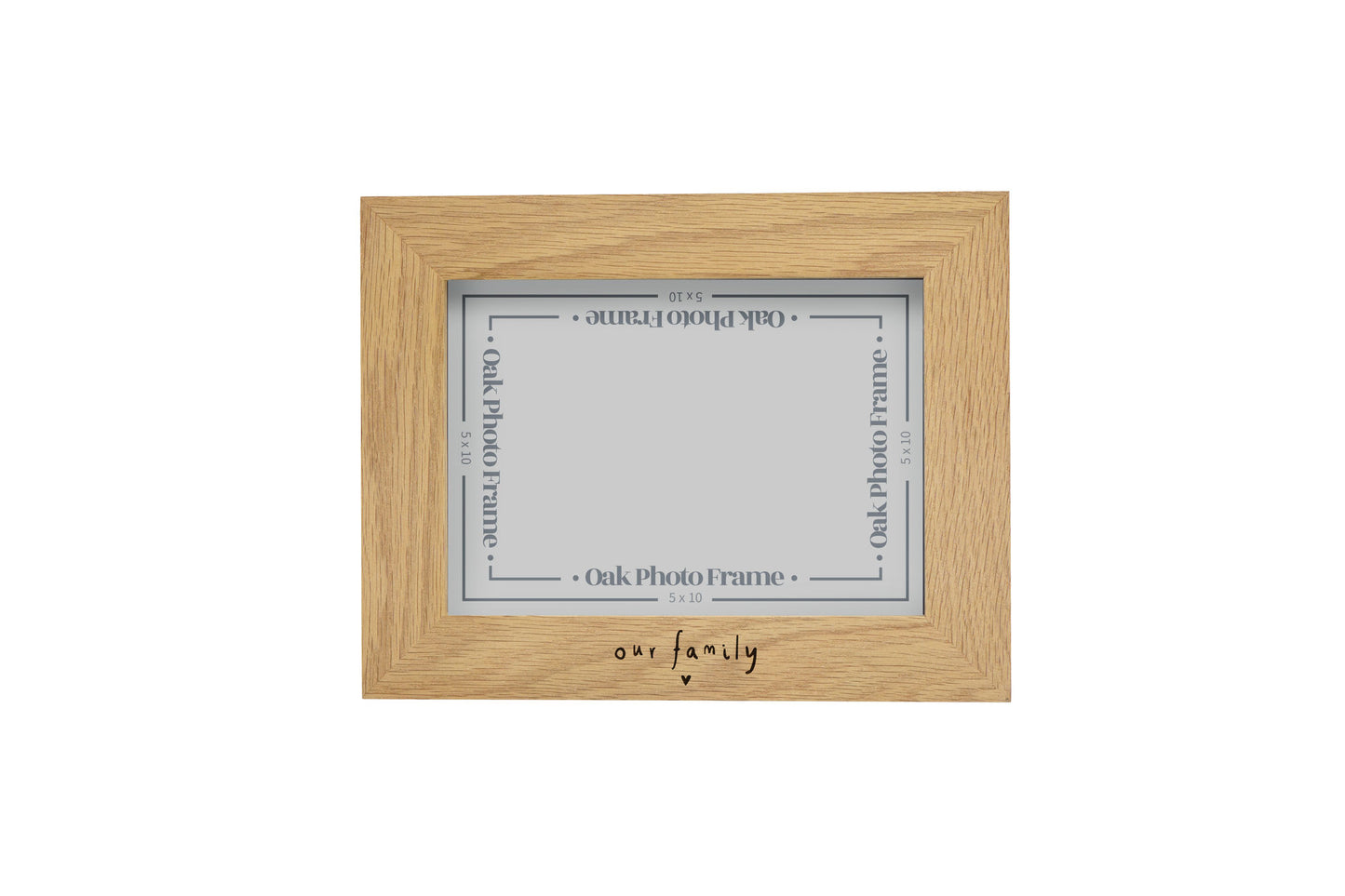 8x10 Oak Photo Frame 'Our Family' In Giftbox | Memories | Frame | Home Decor | Special Moments