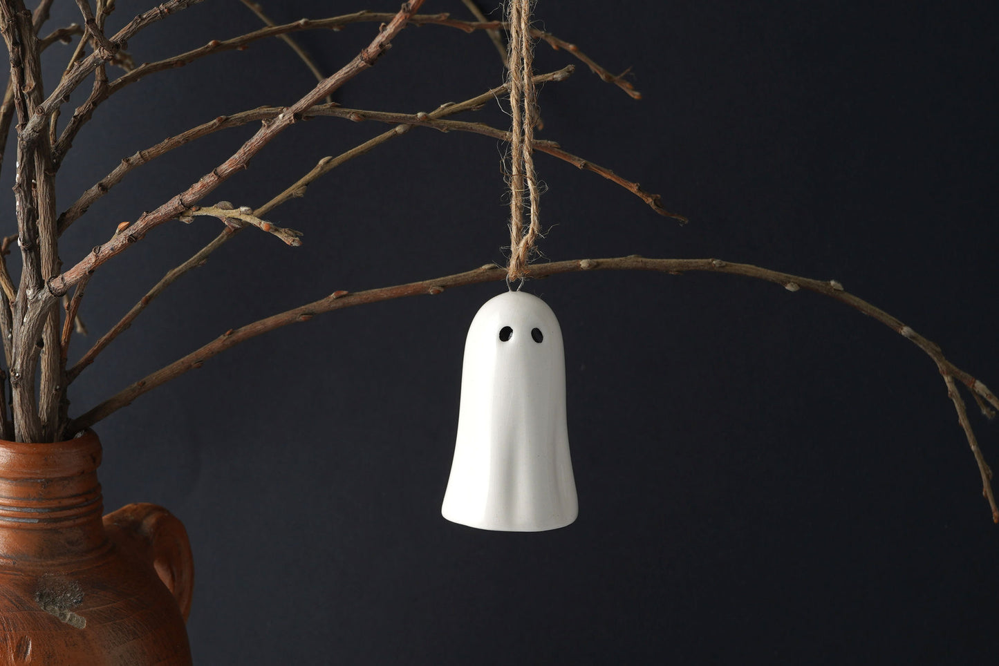 Ghost Hanging Decoration | White Ceramic | Homeware | Home Decor