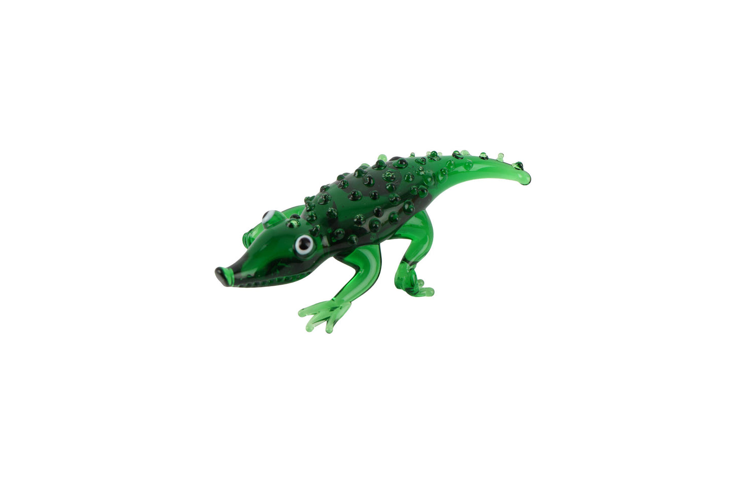 Artisan Glass Crocodile In Gift Box | Collectable | Glass Animal | Home Decor | Homeware