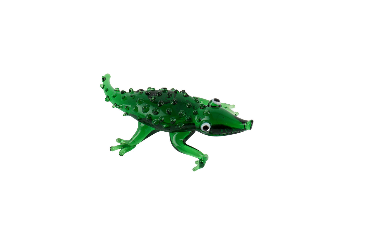 Artisan Glass Crocodile In Gift Box | Collectable | Glass Animal | Home Decor | Homeware