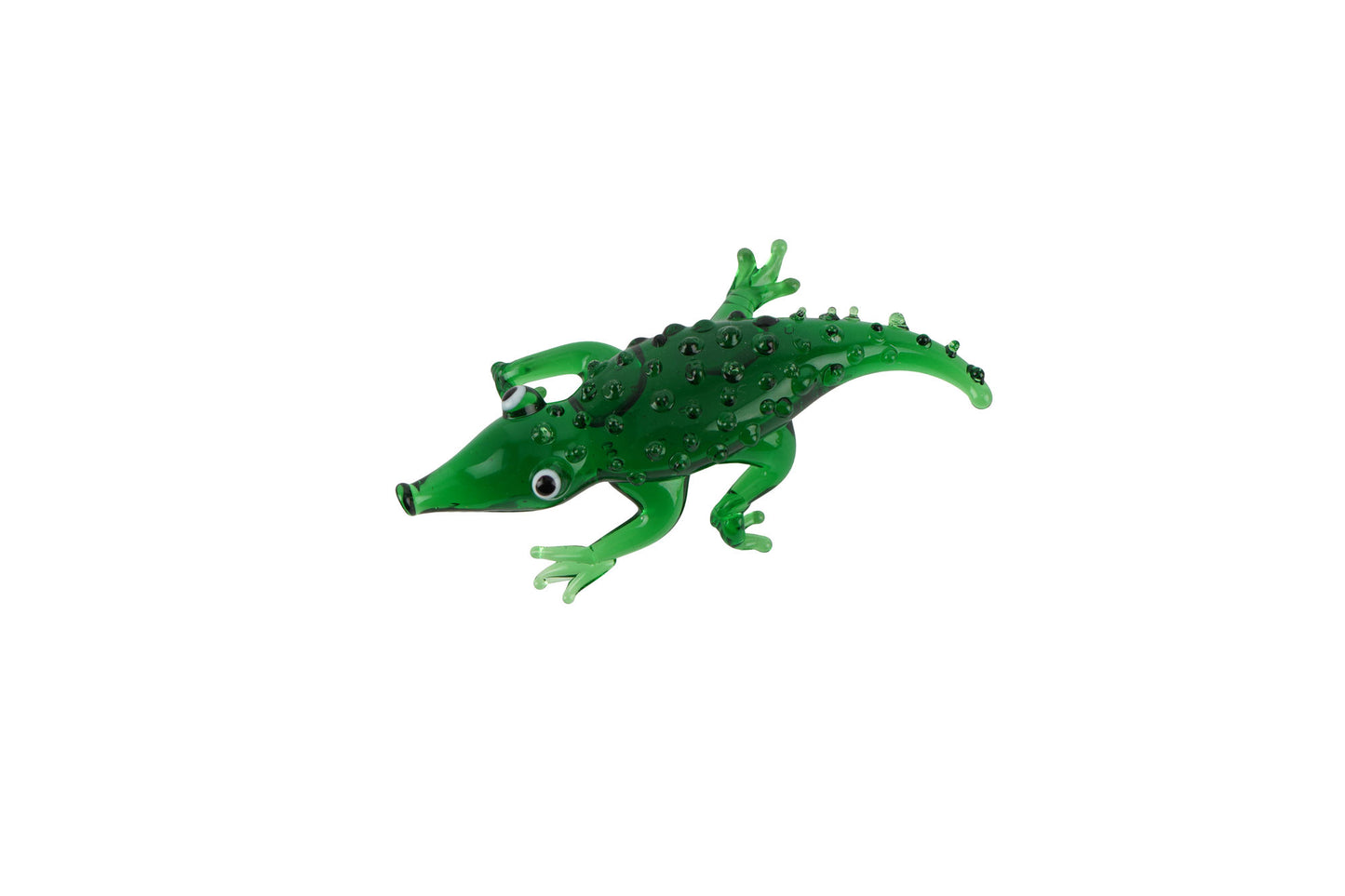 Artisan Glass Crocodile In Gift Box | Collectable | Glass Animal | Home Decor | Homeware