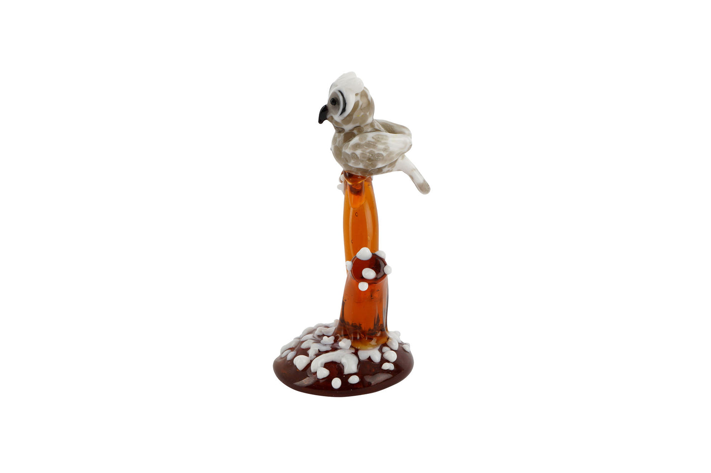 Artisan Glass Owl In Tree In Gift Box | Collectable | Glass Animal | Home Decor