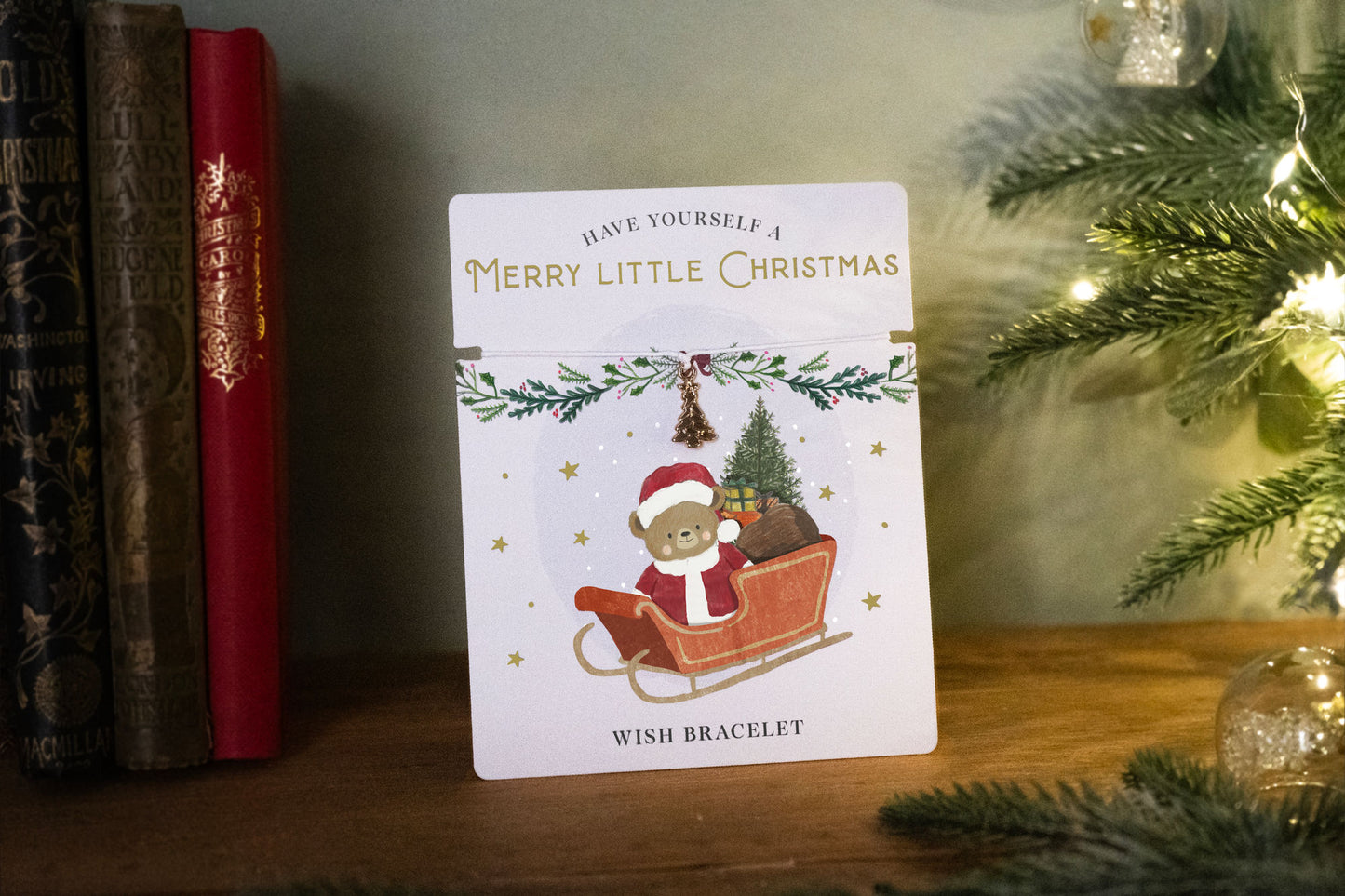 Christmas Tree Wish Bracelet With Gift Writing Letter Card | Jewellery | Little Bear Company | Ladies | Girls | Gift