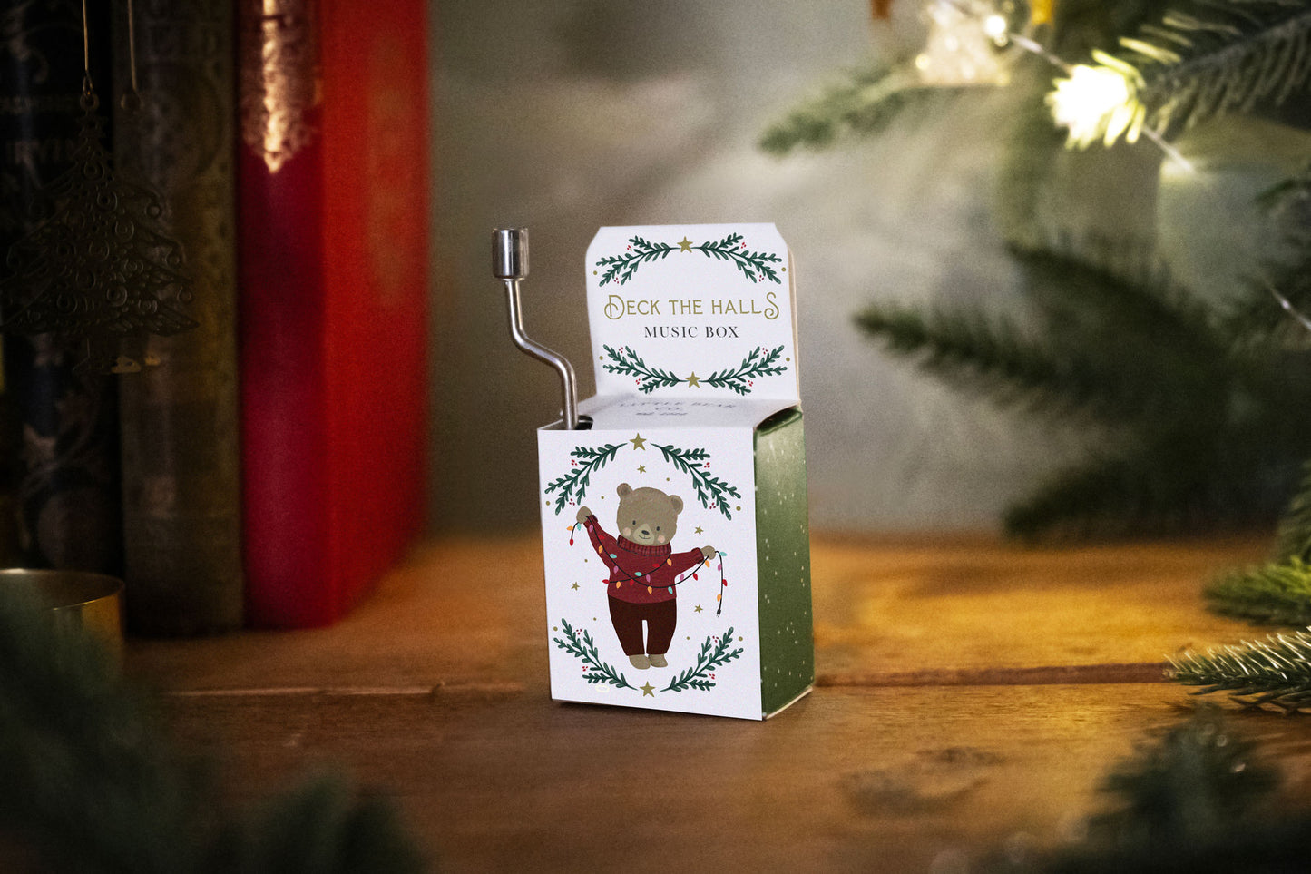 Little Bear Co. 'Deck The Halls' Music Box