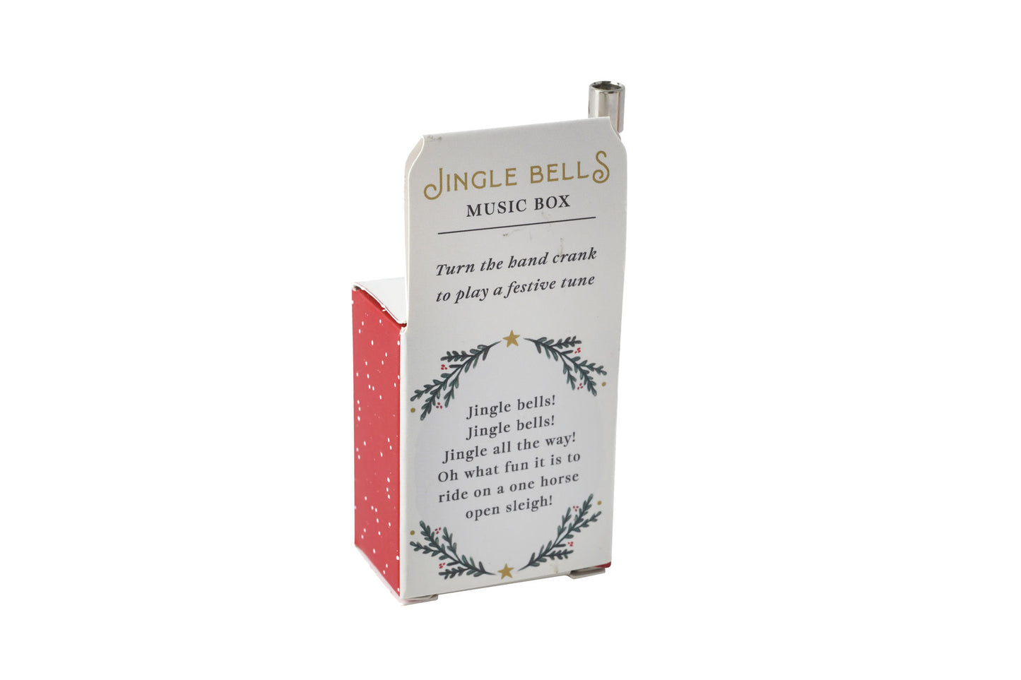 Little Bear Co. 'Jingle Bells' Music Box | Christmas | Hand Crank | Gift For Children