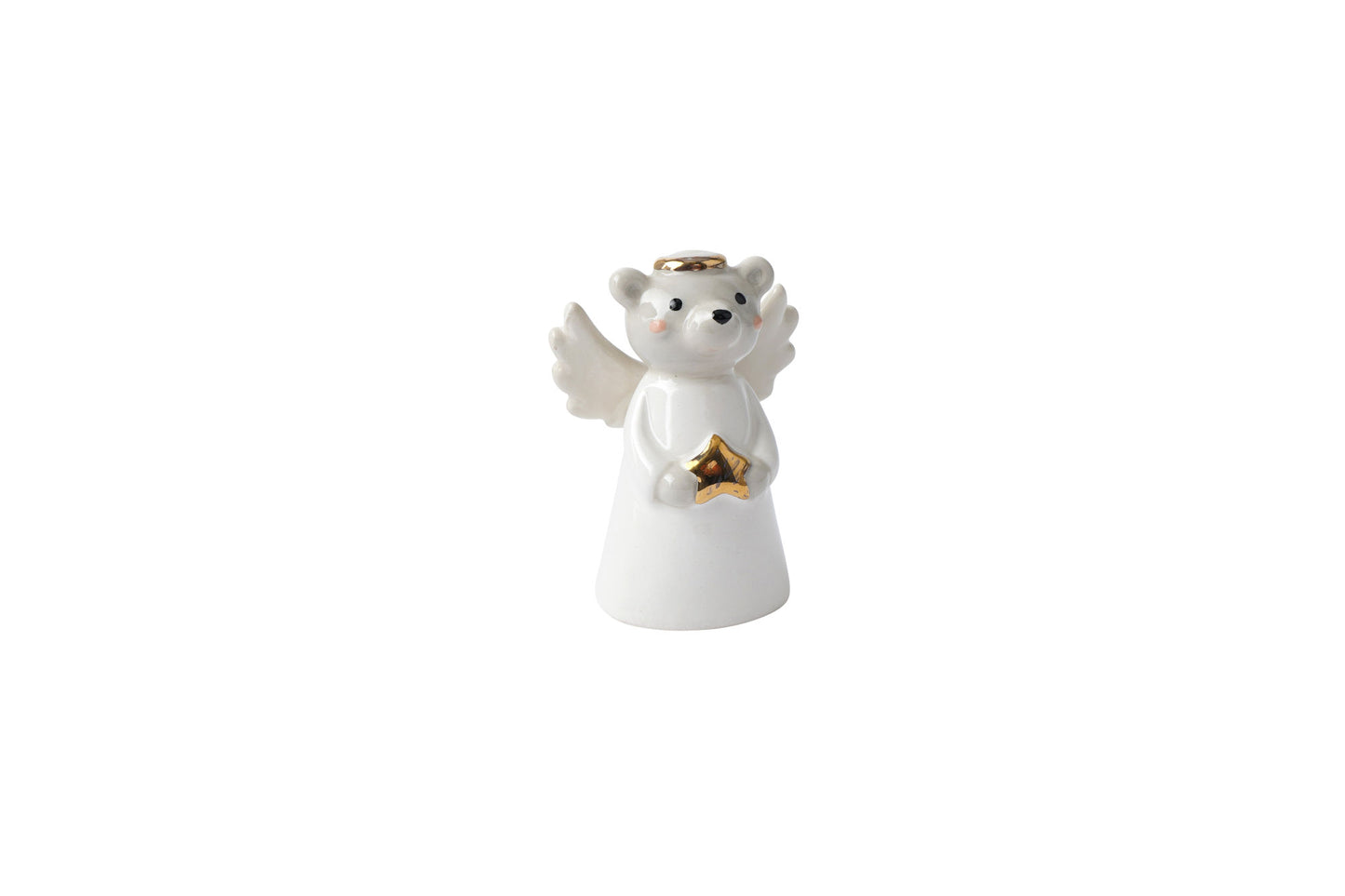 Little Bear Co. Angel Bear Ceramic Charm | Ornament Collectable Decoration | Gift For Christmas